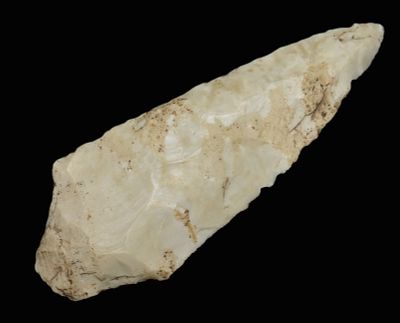 4 1/8" Peskar Diamond Blade found in Pettis County, Missouri. From the late Dr Thomas Hoyne 