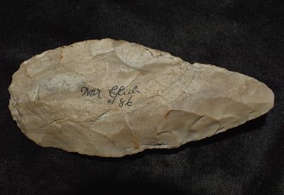 5" Chert Celt (War Club) found in Central Illinois. Ex: Phil Potter Collection. Condition: 