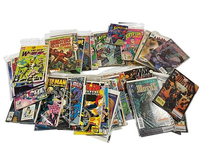 Lot Of Vintage Comic Books / See Photos. From a closed down comic store. See photos. 
Selling as is.