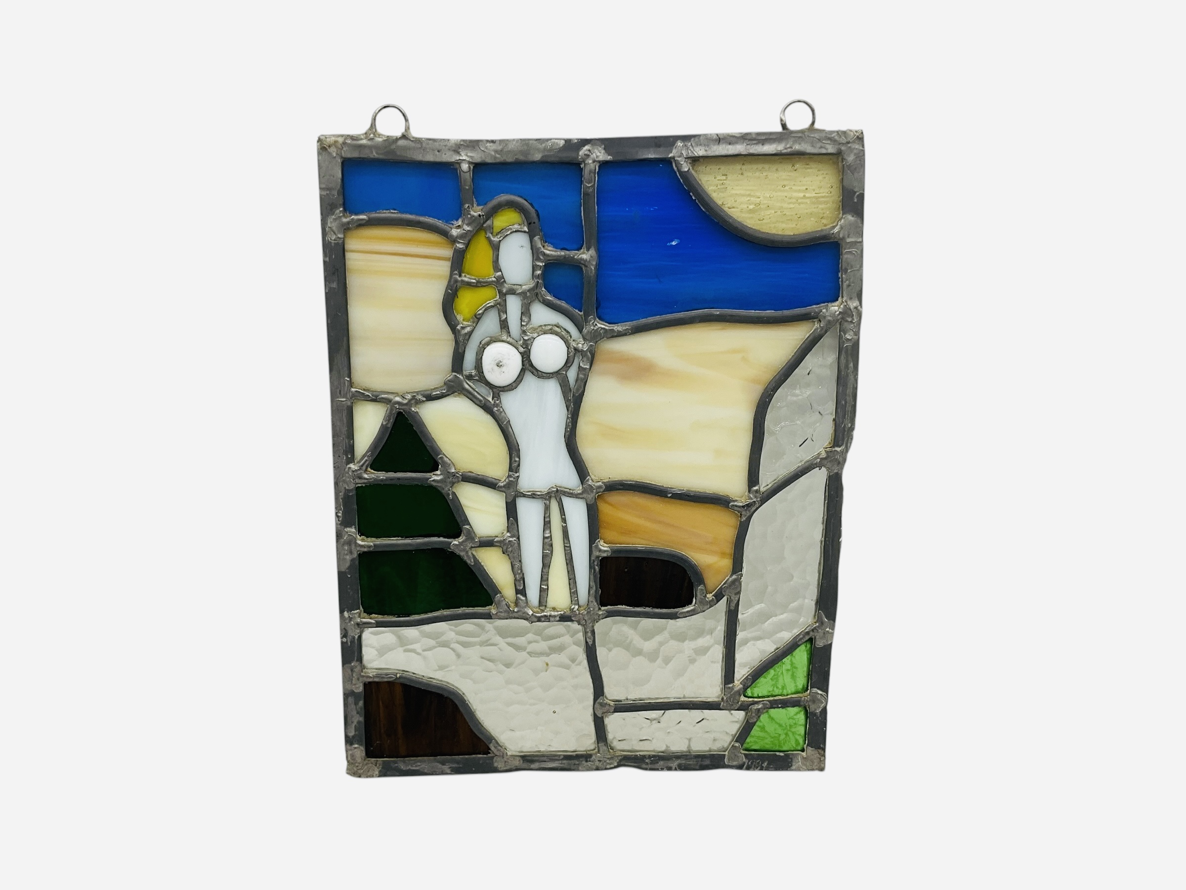 Provocative Leaded Stained Glass Window