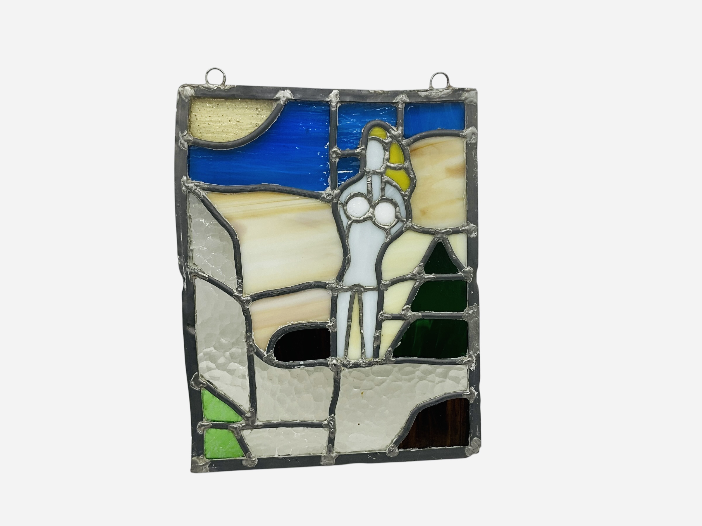 Provocative Leaded Stained Glass Window