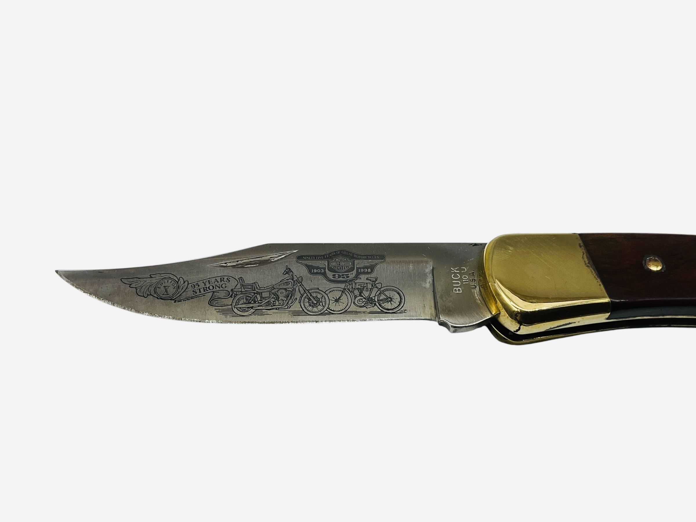 Buck 110U Harley Davidson Pocket Knife