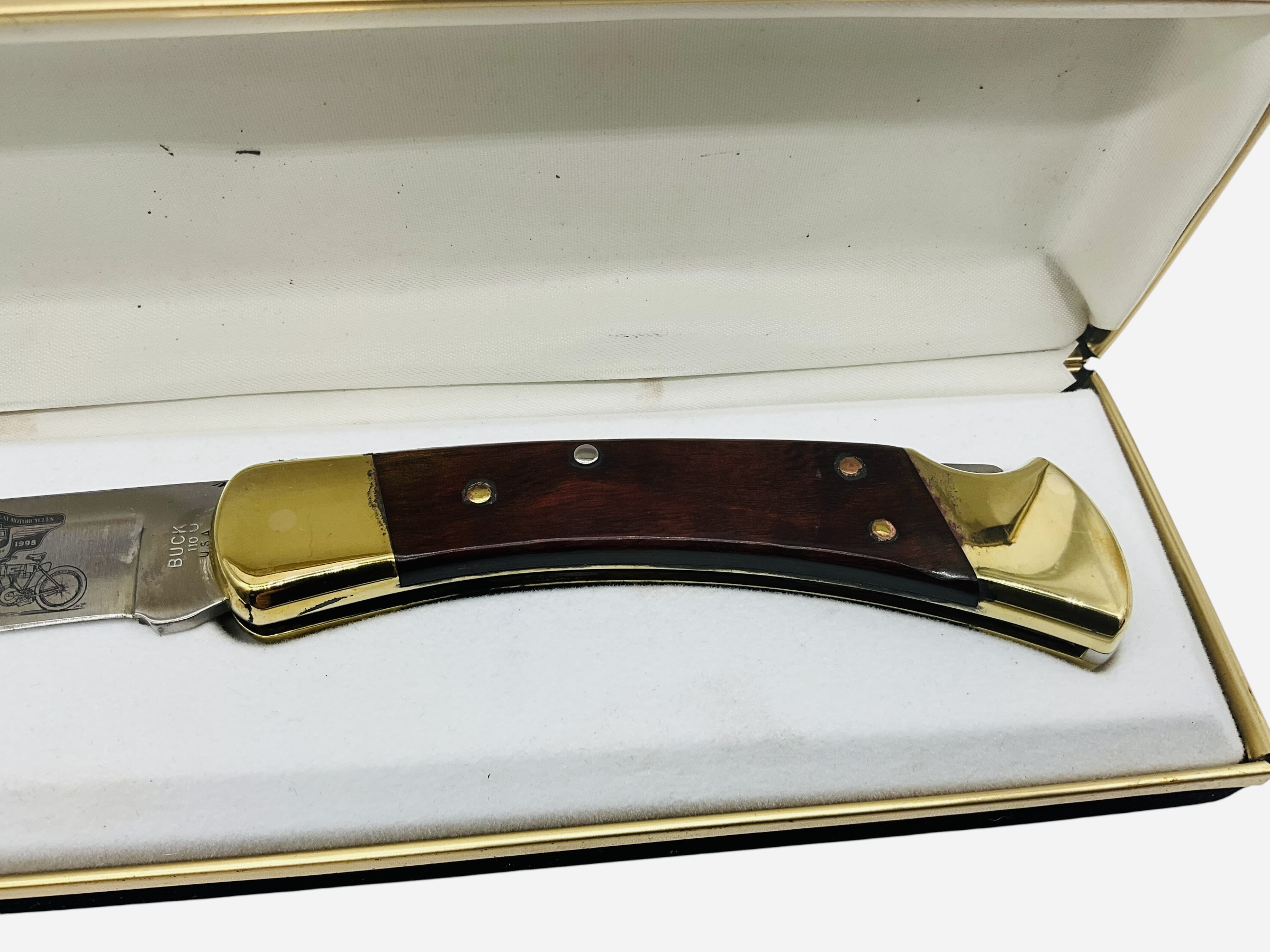Buck 110U Harley Davidson Pocket Knife