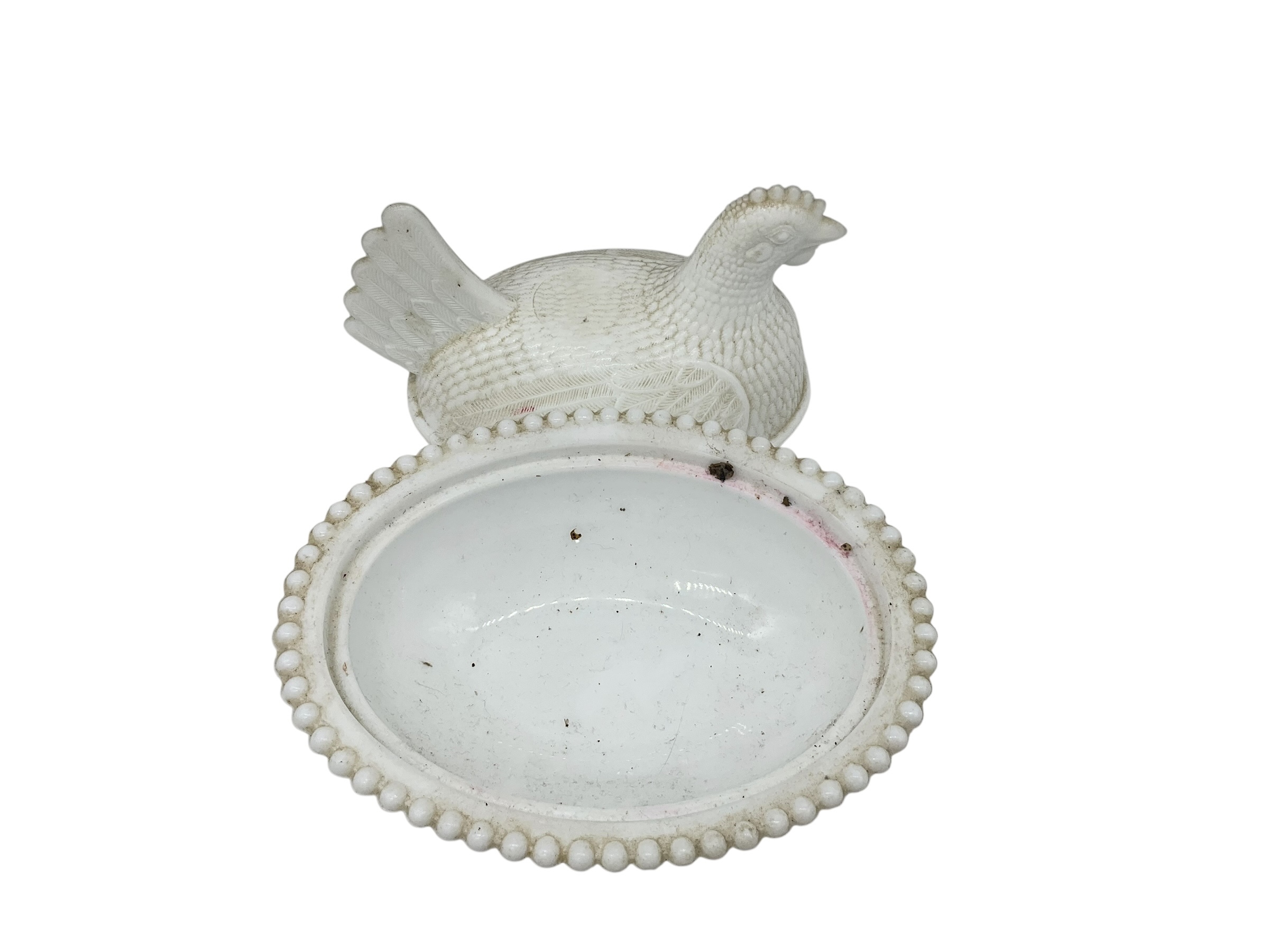 Indiana Milk Glass Hen on Nest