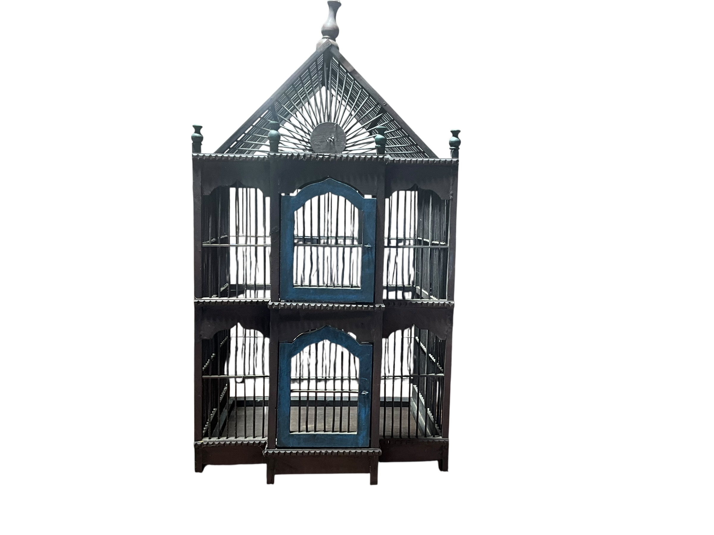 Vintage Wooden Bird Cage