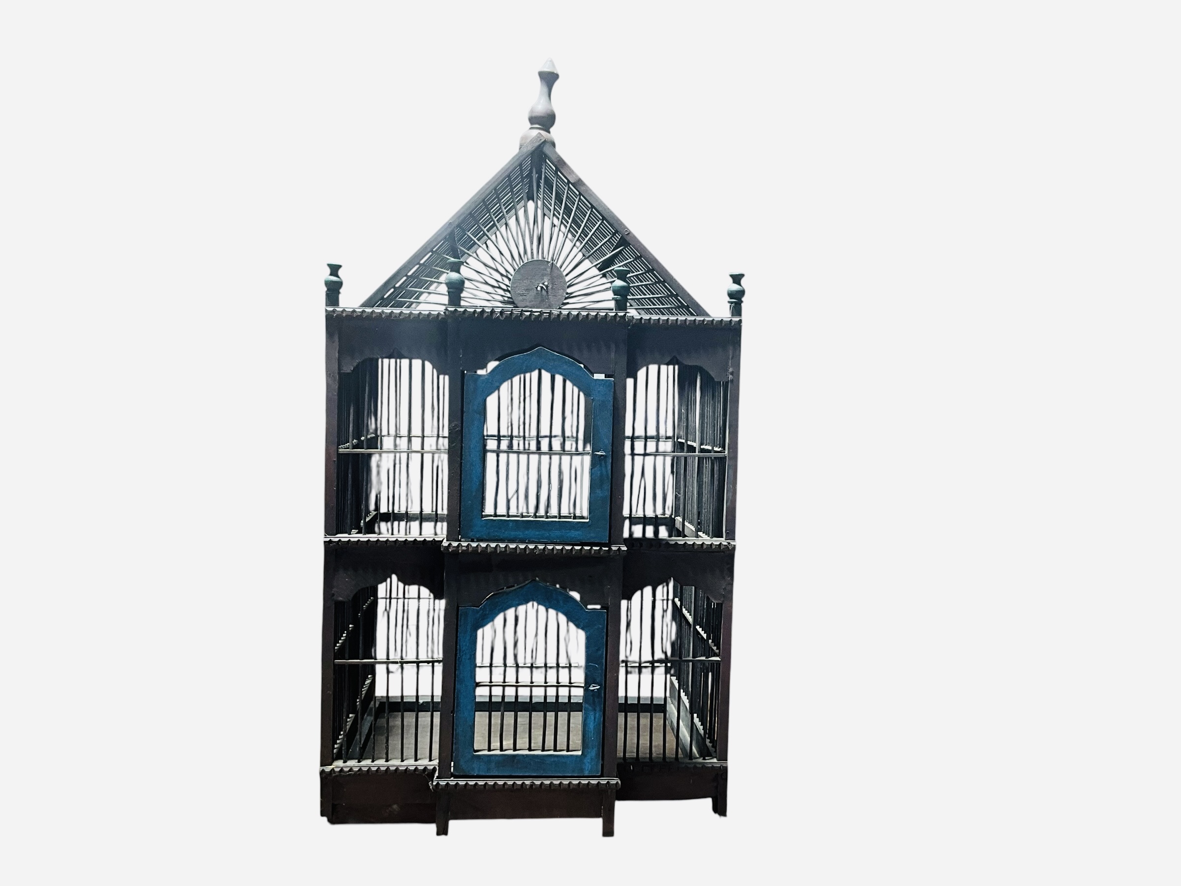 Vintage Wooden Bird Cage