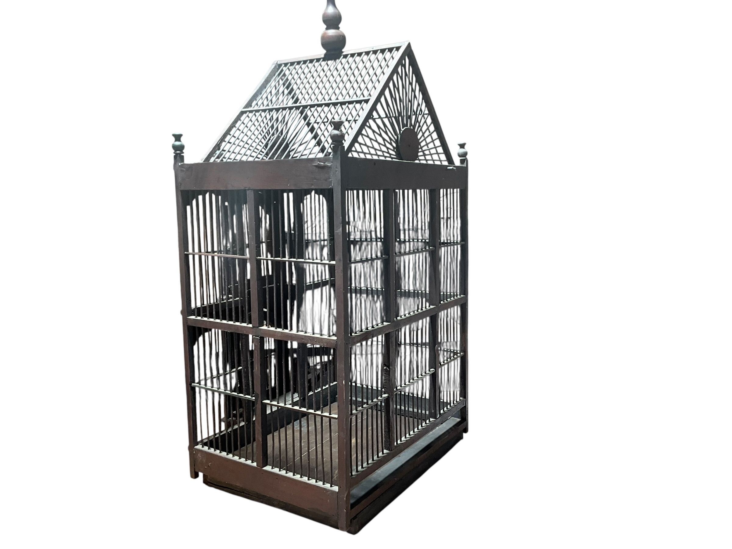 Vintage Wooden Bird Cage