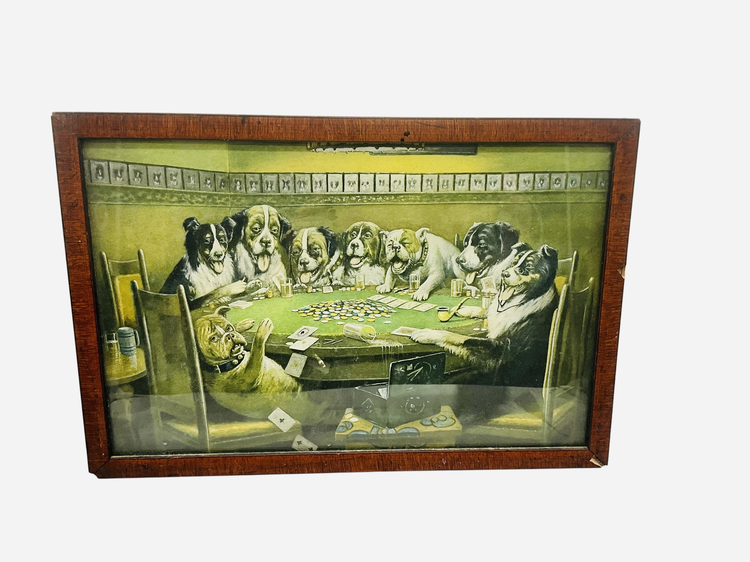 Vintage C.M. Coolidge Poker Sympathy Print