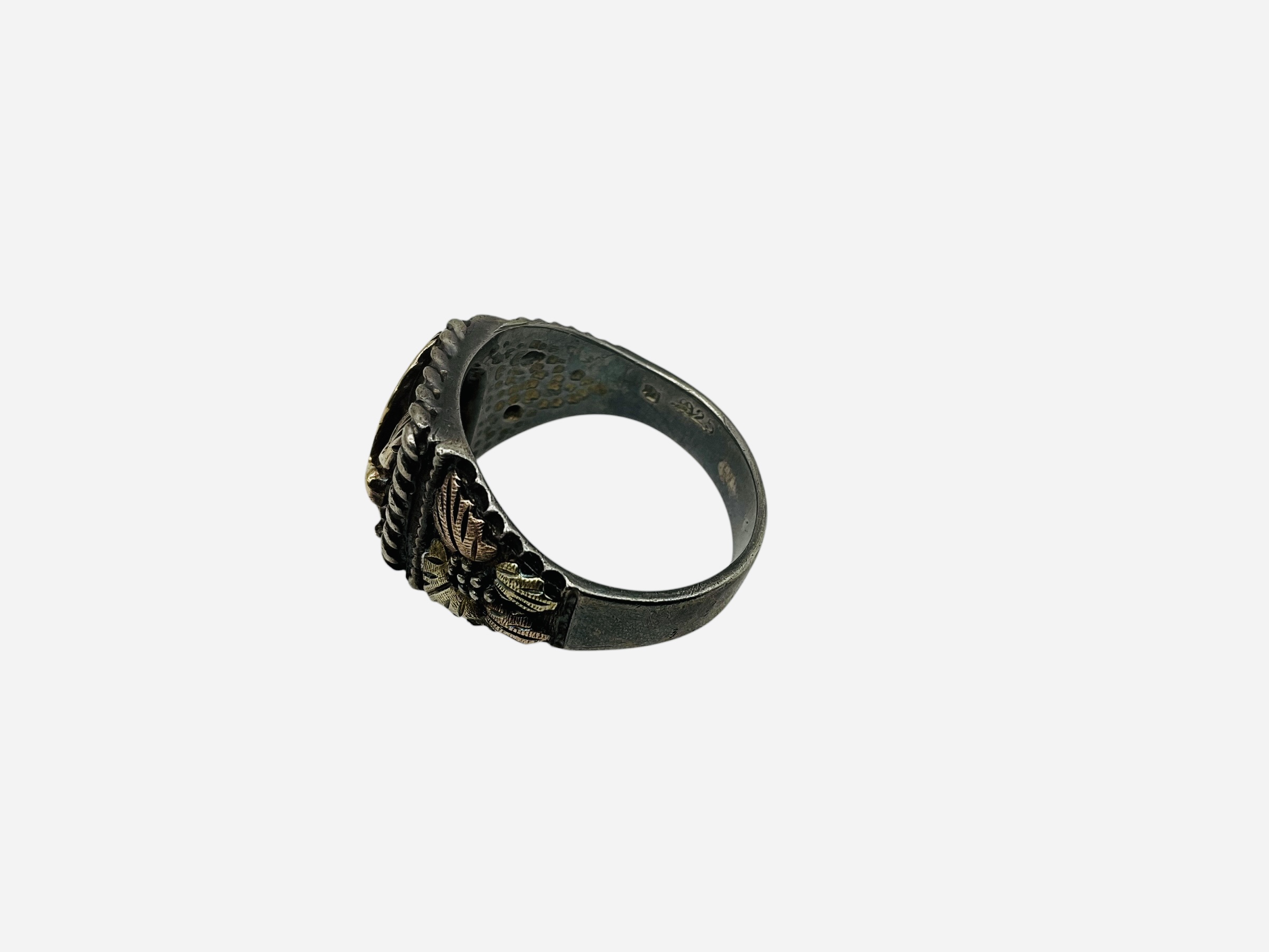 Sterling Silver American Eagle Ring