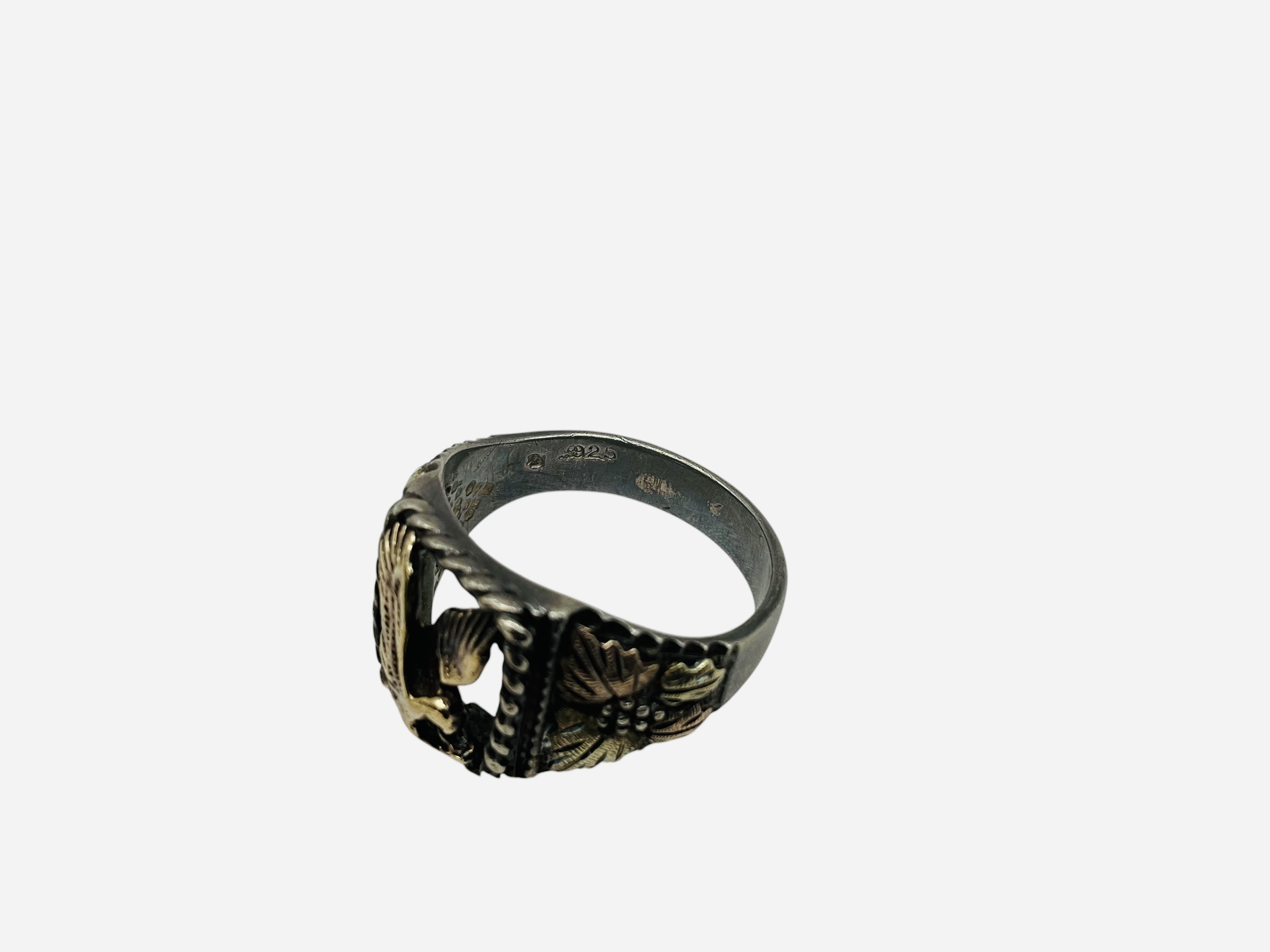 Sterling Silver American Eagle Ring