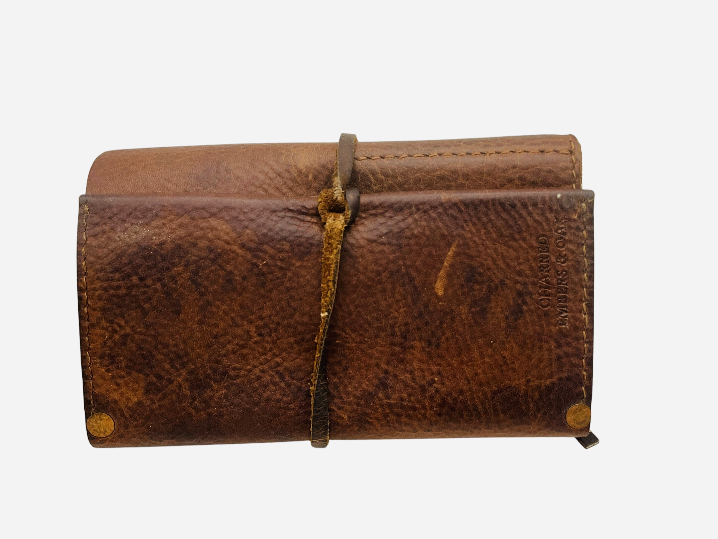 Leather Smoking Pipe Roll Pouch