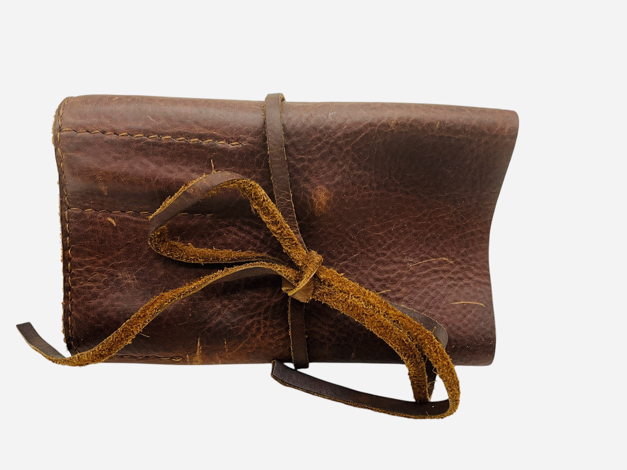 Leather Smoking Pipe Roll Pouch