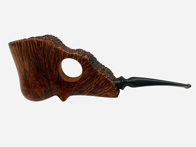 Vintage Burl King Estate Smoking Pipe Made in Israel. Excellent condition. Marked on side and 