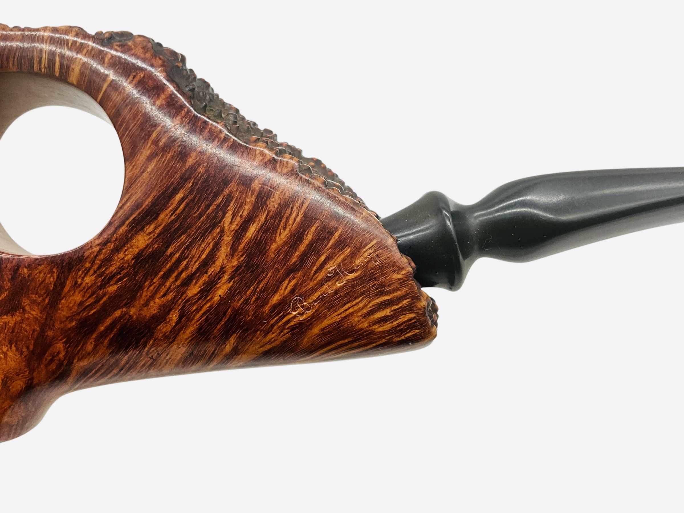 Vintage Burl King Estate Smoking Pipe Made in Israel