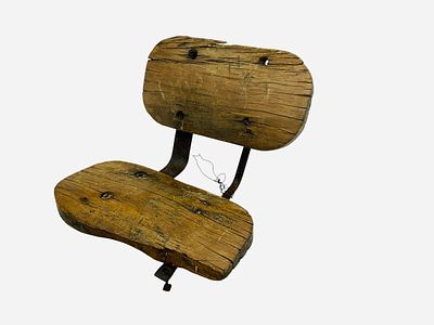Primitive Handmade Mule Horse Paddle Wagon Seat. 11 inches wide. Primitive Condition. See photos.