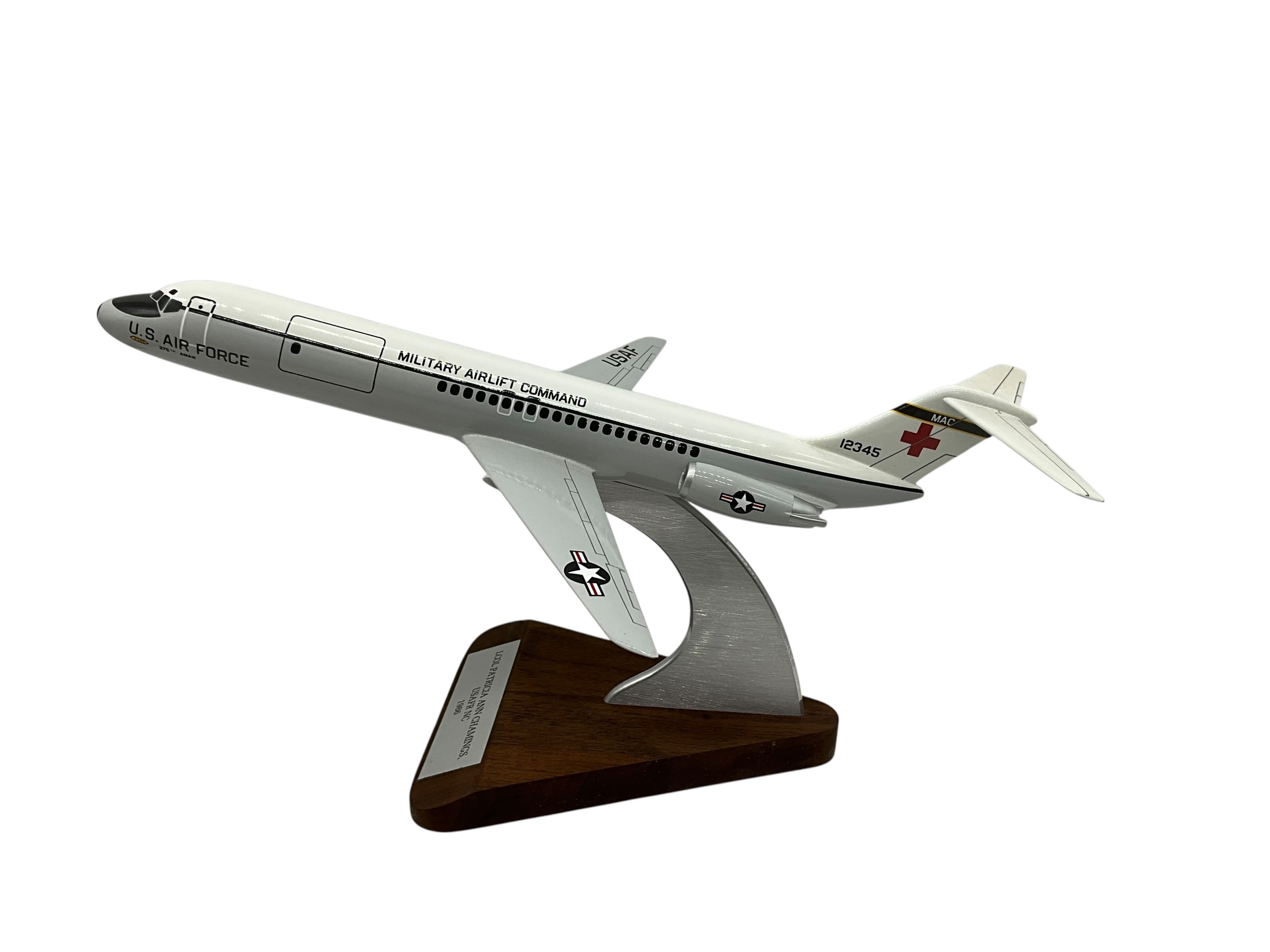 L.Col Patricia Ann Chamings Model Airplane With Stand
