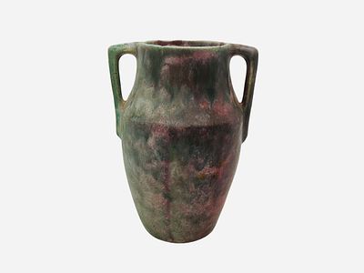 Burley Winter Glazed Pottery Jug With Handles . Mint condition. 7 1/2 inches tall.