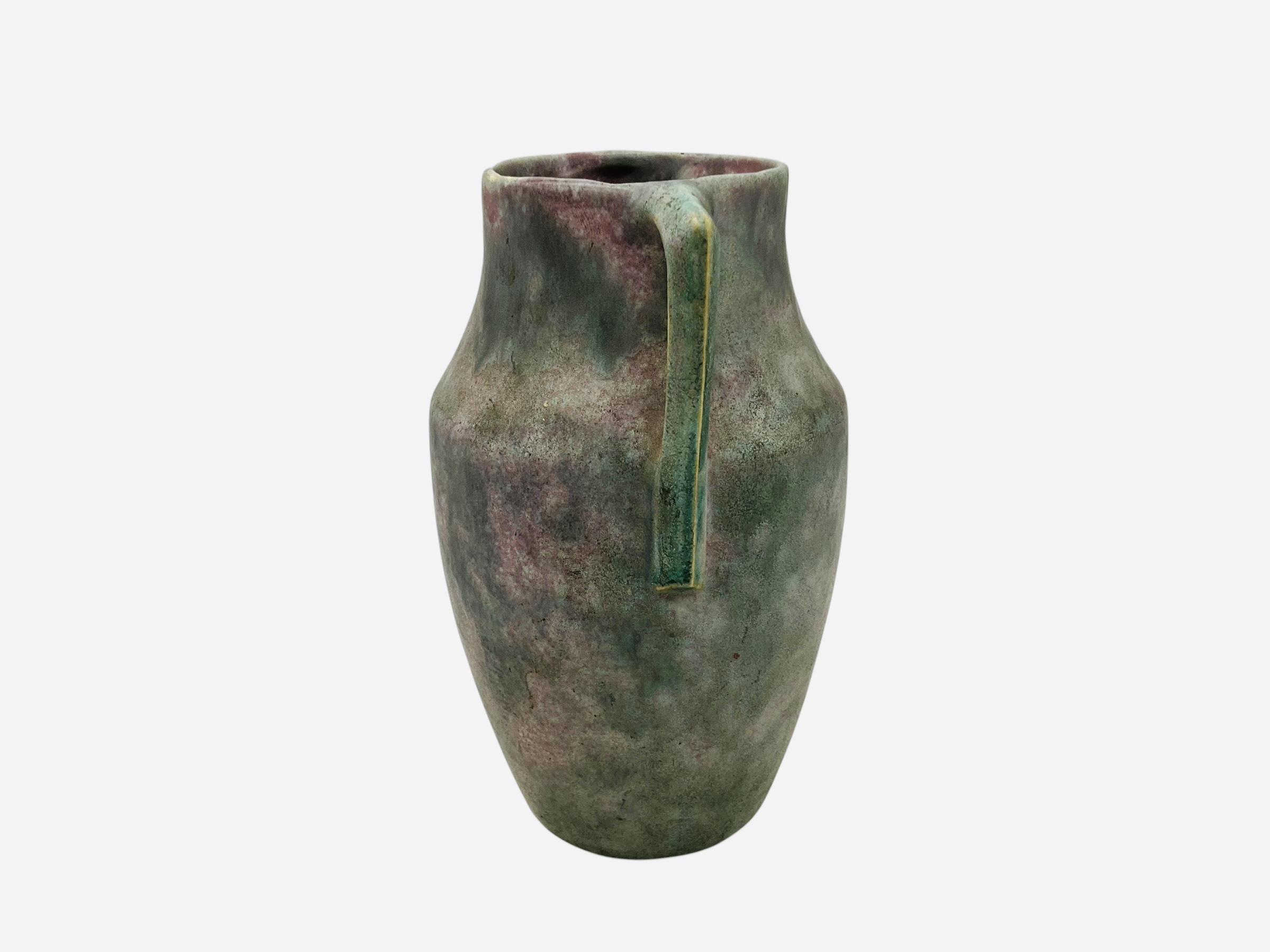 Burley Winter Glazed Pottery Jug With Handles