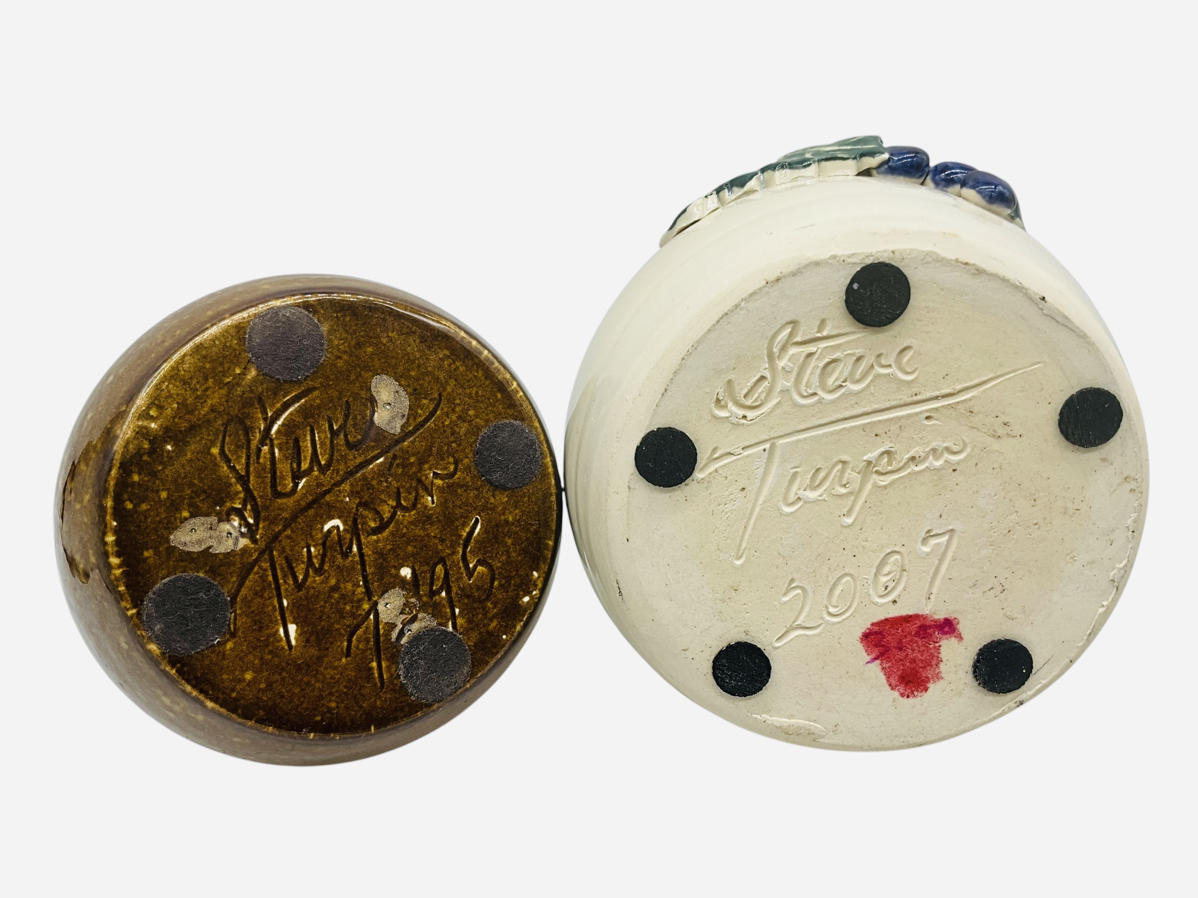 Pair Steve Turpin Pottery Pieces