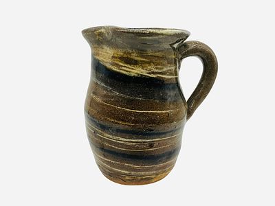 B.B. Craig Pottery Water Pitcher . Mint condition. 7 3/4 inches tall.