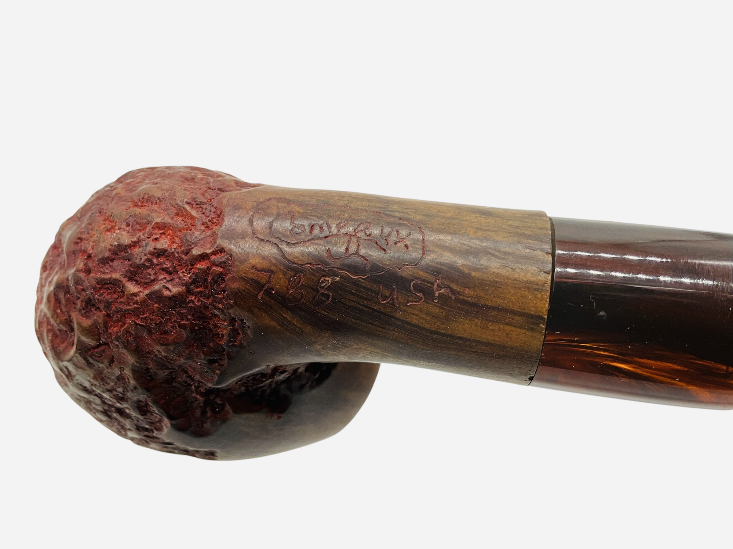 Larry Comeaux USA 7-88 Wood Tobacco Smoking Pipe