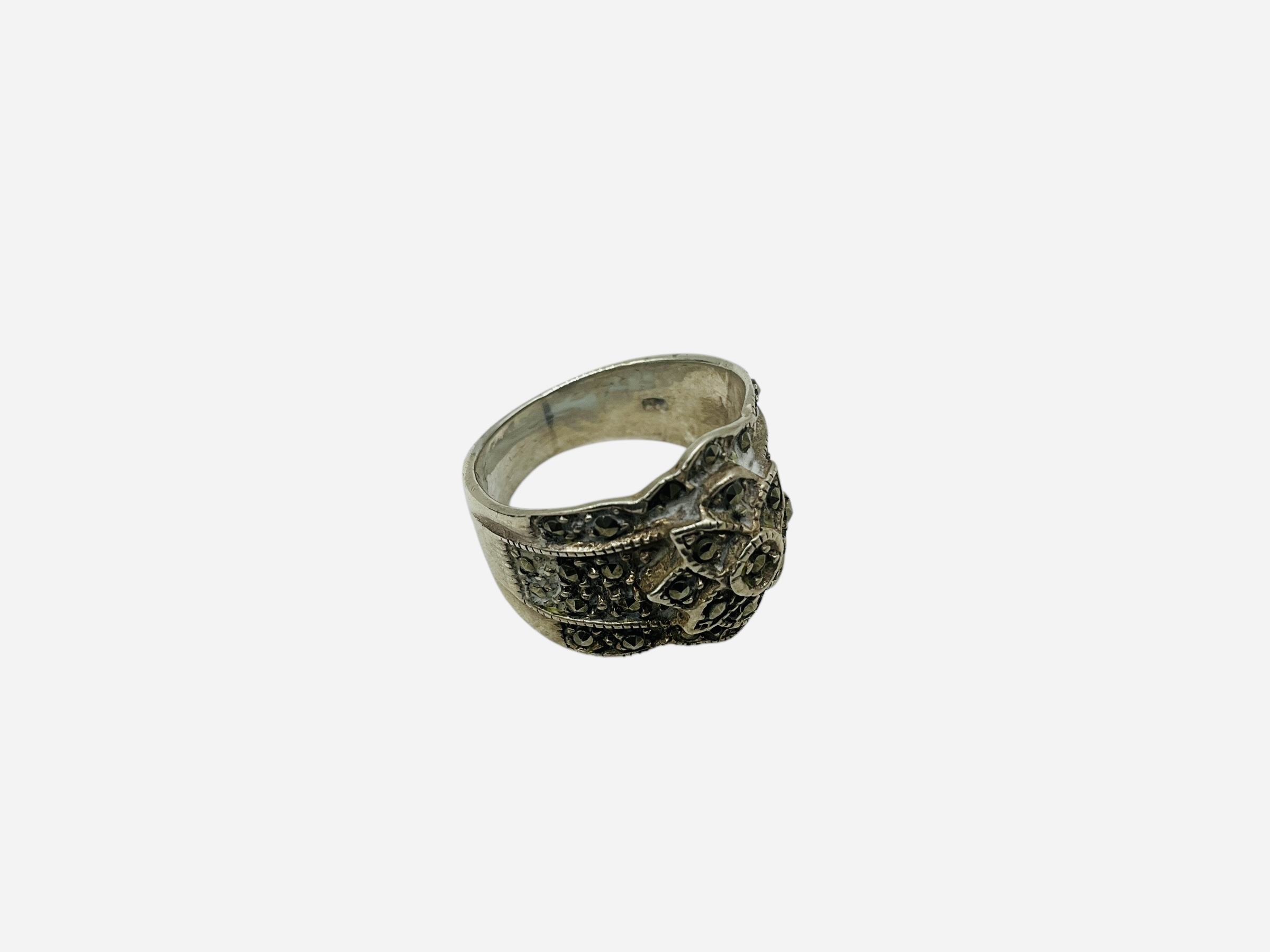 Sterling Silver Marcasite Ring