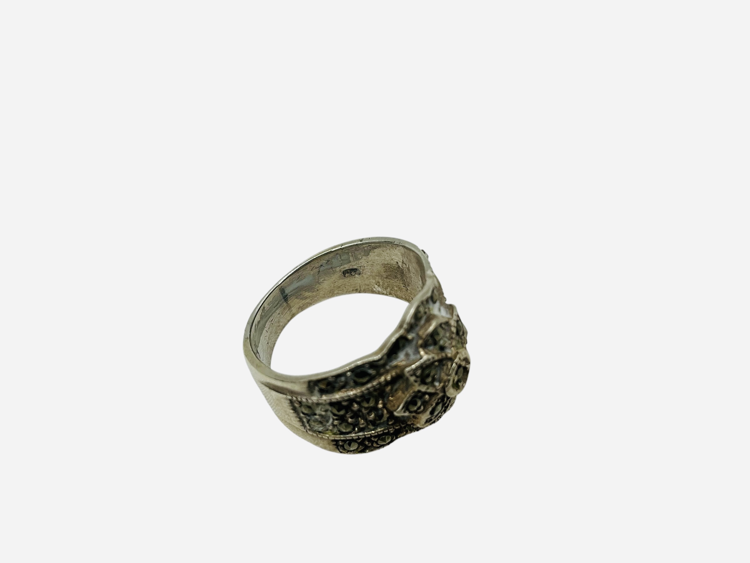Sterling Silver Marcasite Ring