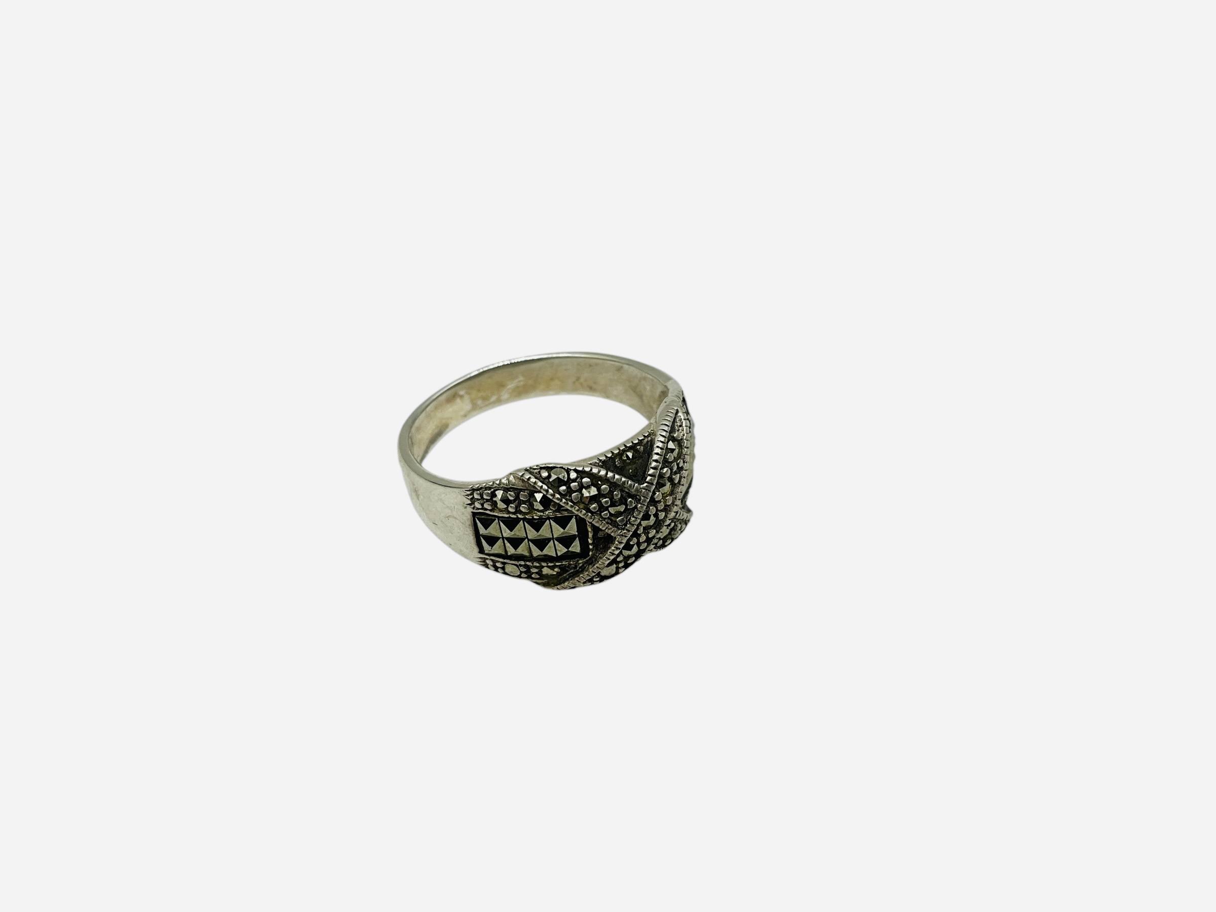 Sterling Silver Marcasite Ring