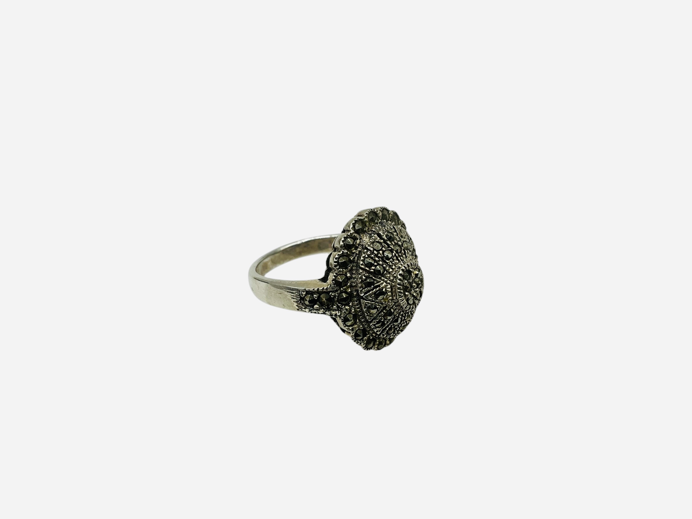 Sterling Silver Marcasite Ring