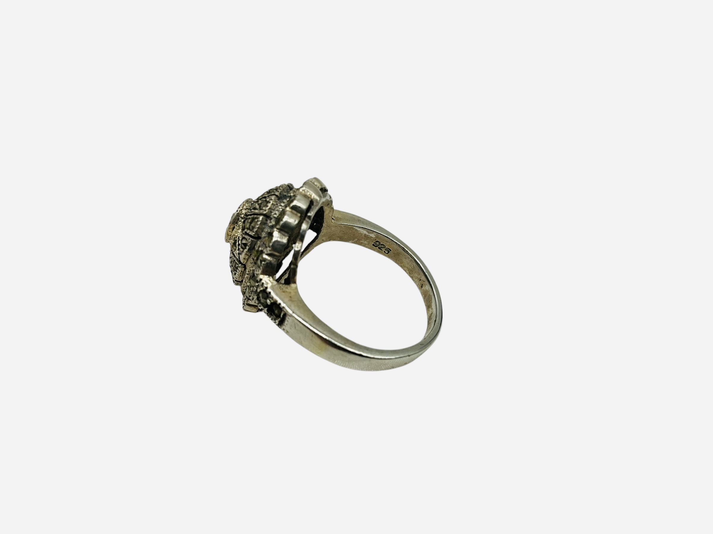 Sterling Silver Marcasite Ring