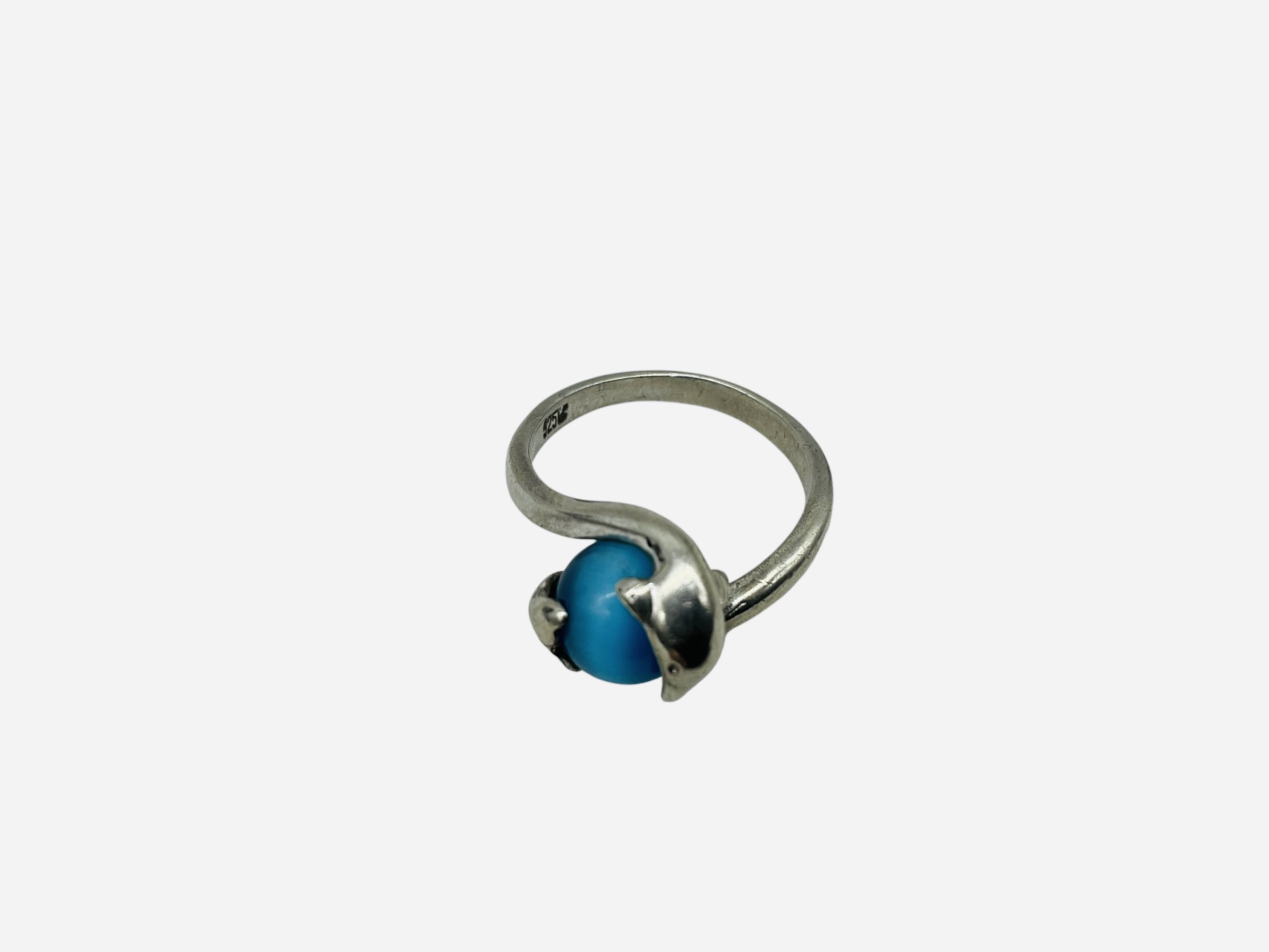 Sterling Silver Dolphin Ring