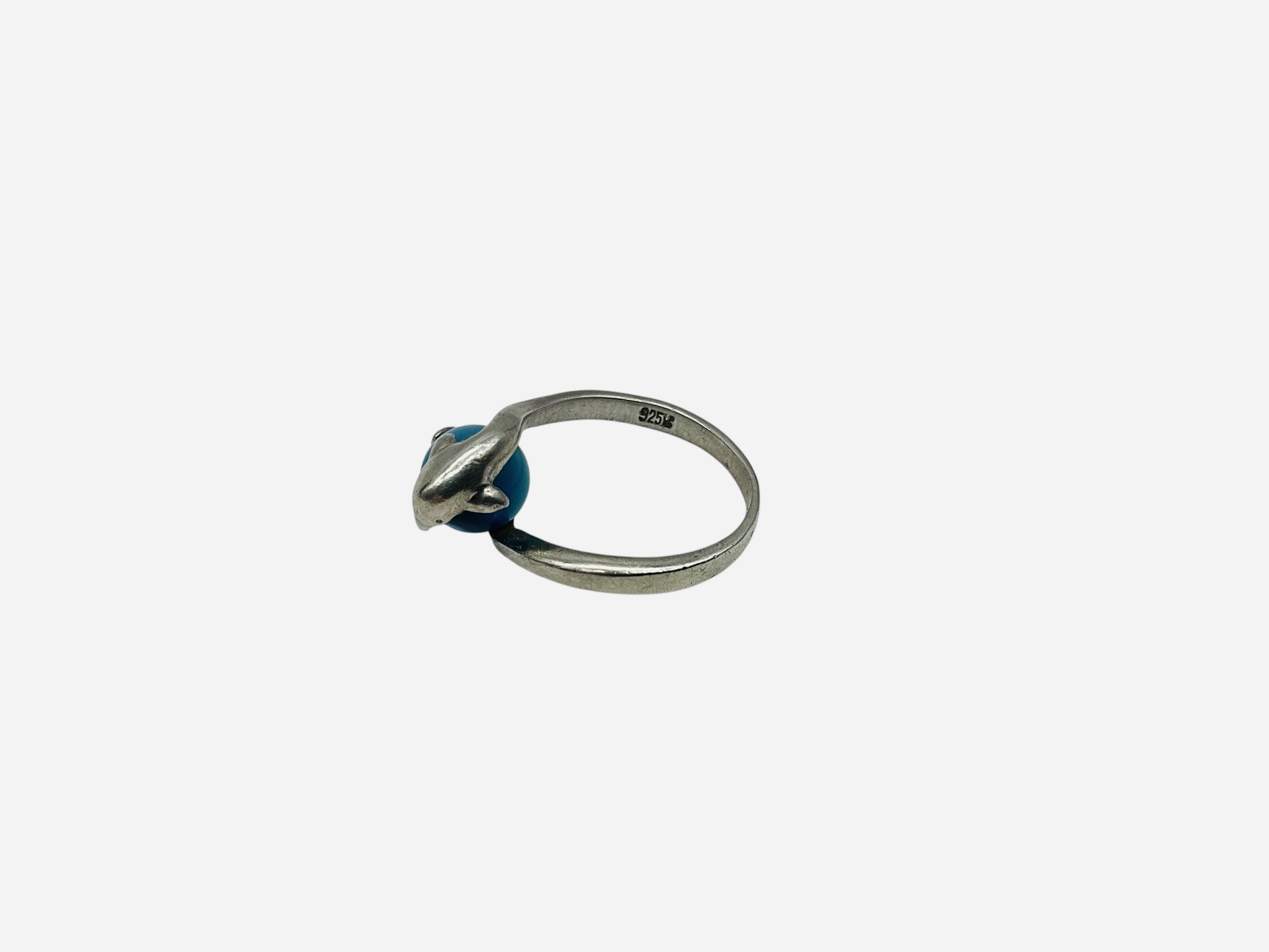 Sterling Silver Dolphin Ring