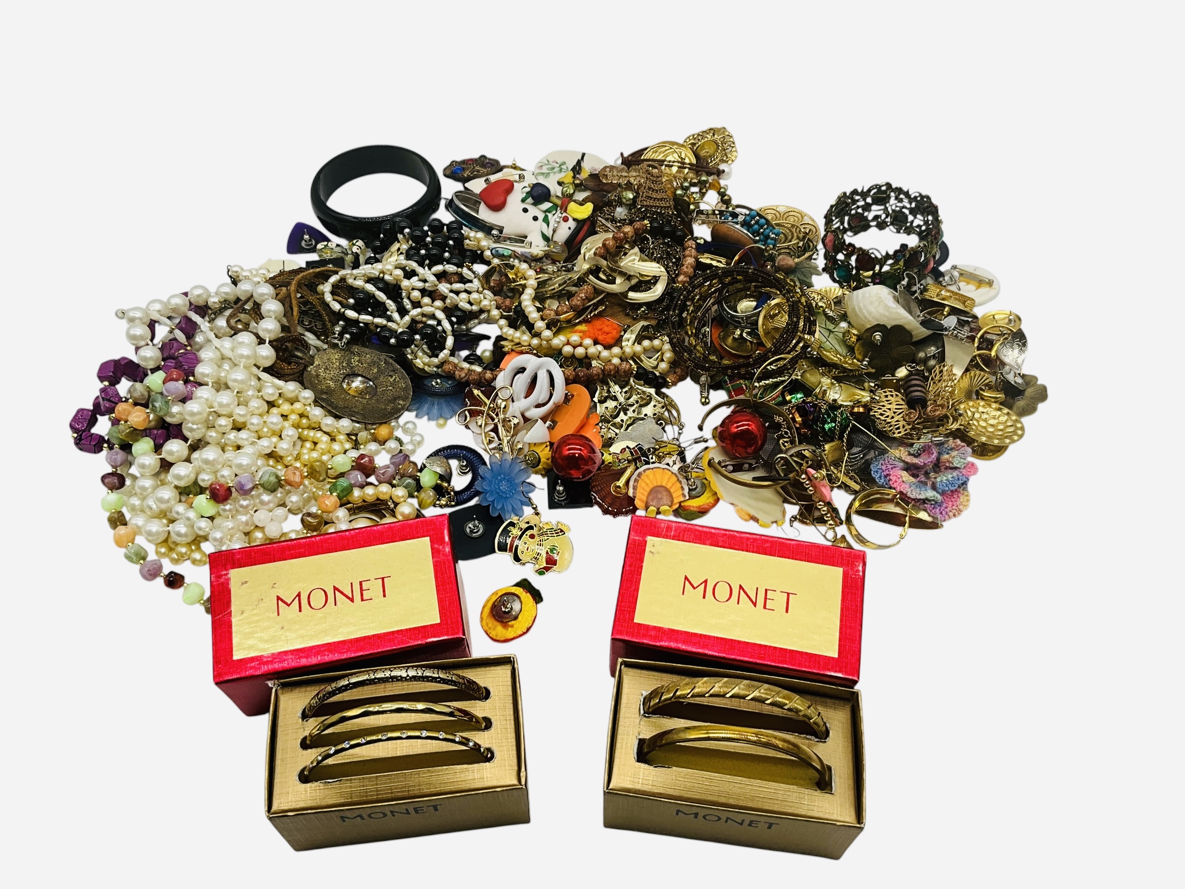 Lot Of Jewelry Earrings Beads Monet Misc
