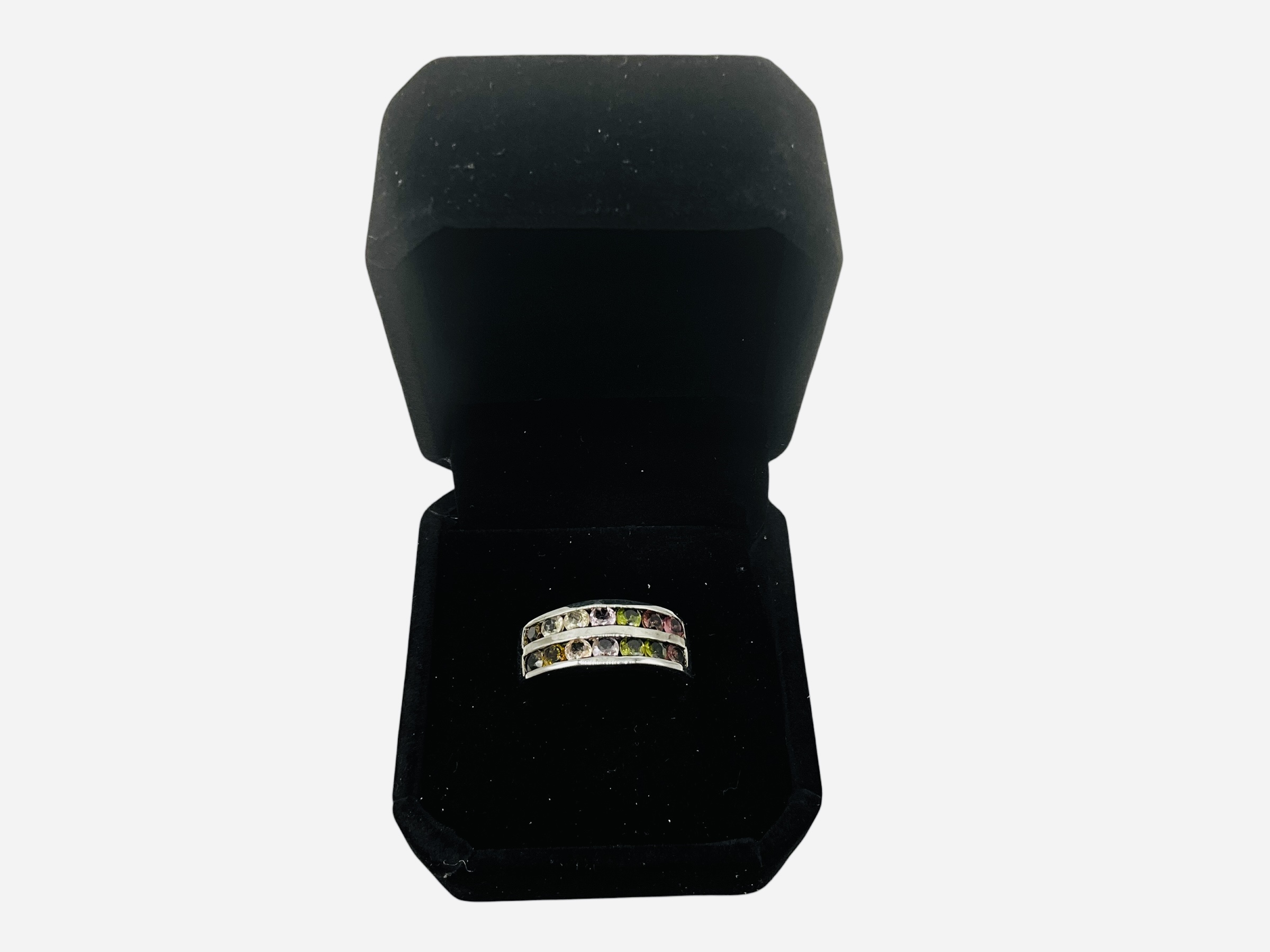 Sterling Silver Tourmaline Ring w/ COA