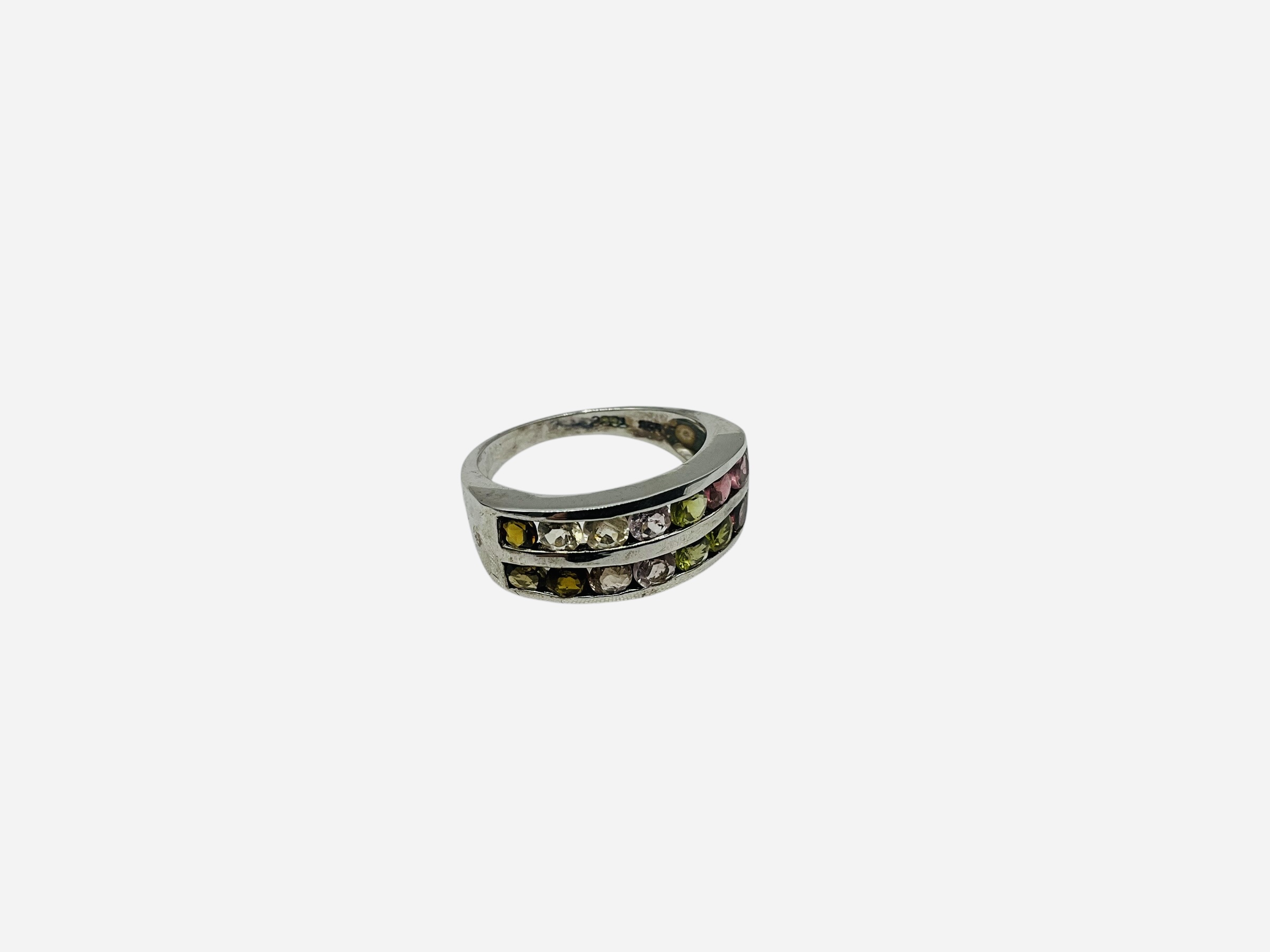 Sterling Silver Tourmaline Ring w/ COA