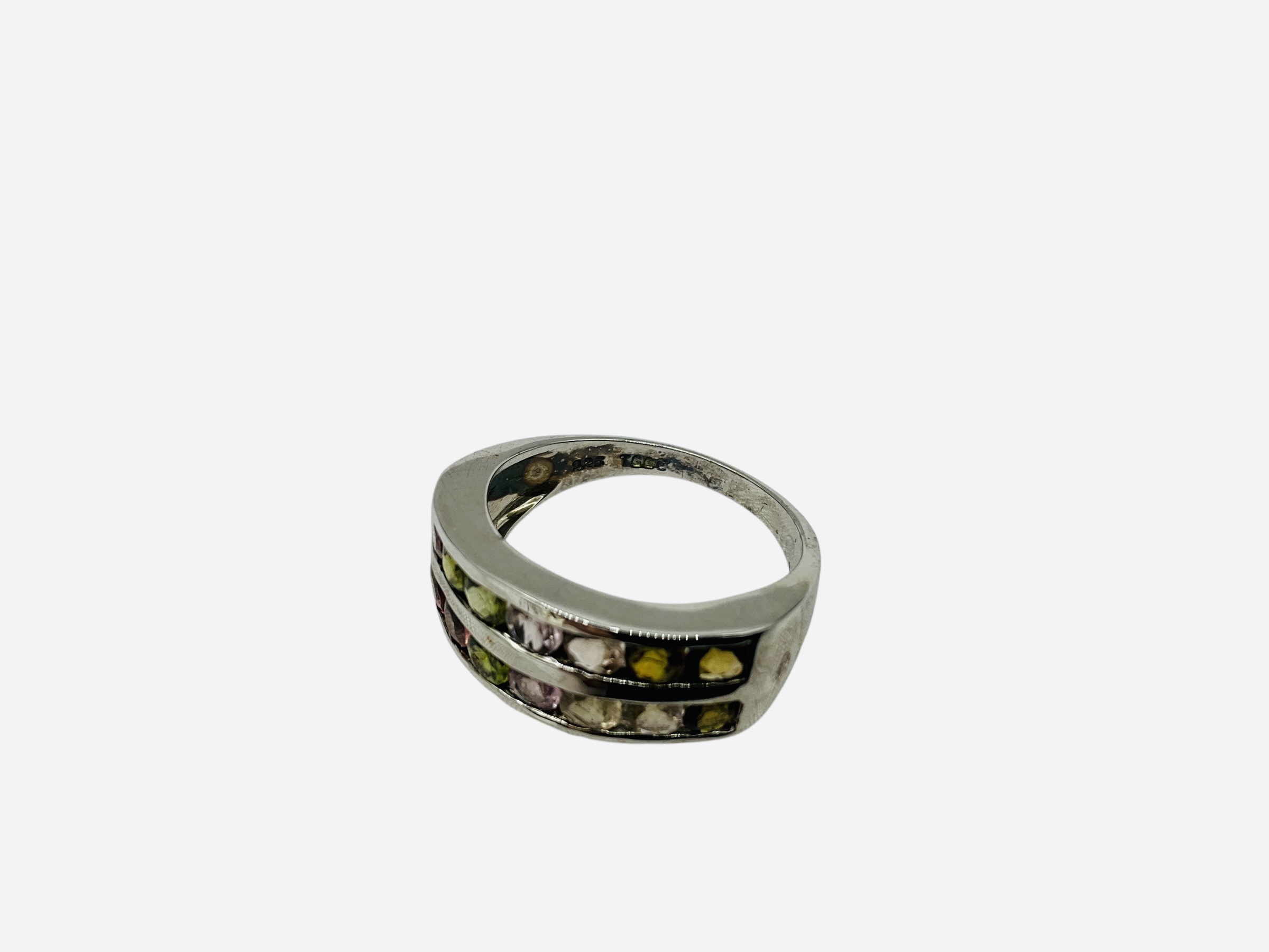 Sterling Silver Tourmaline Ring w/ COA