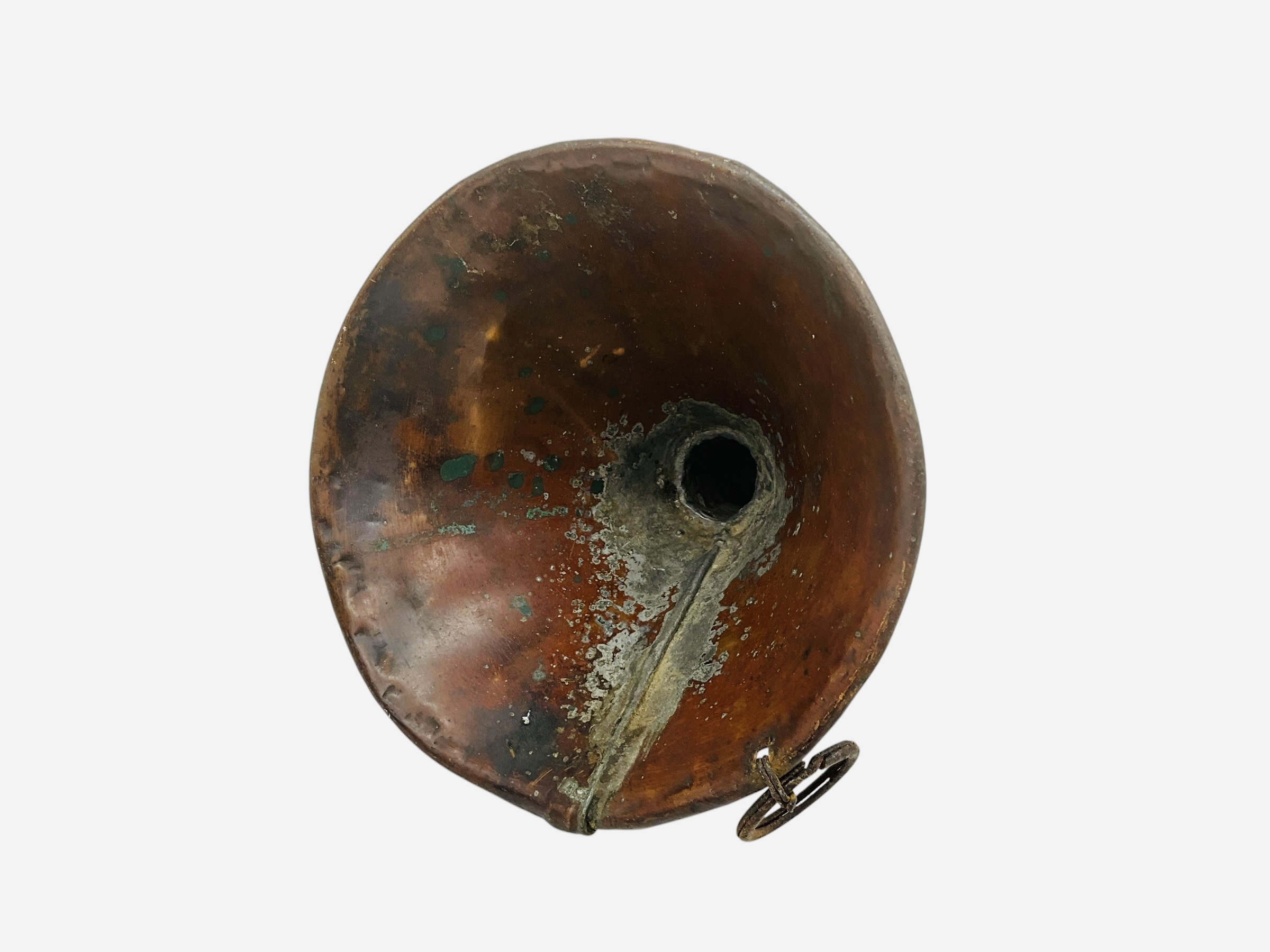 Antique Handmade Copper Funnel