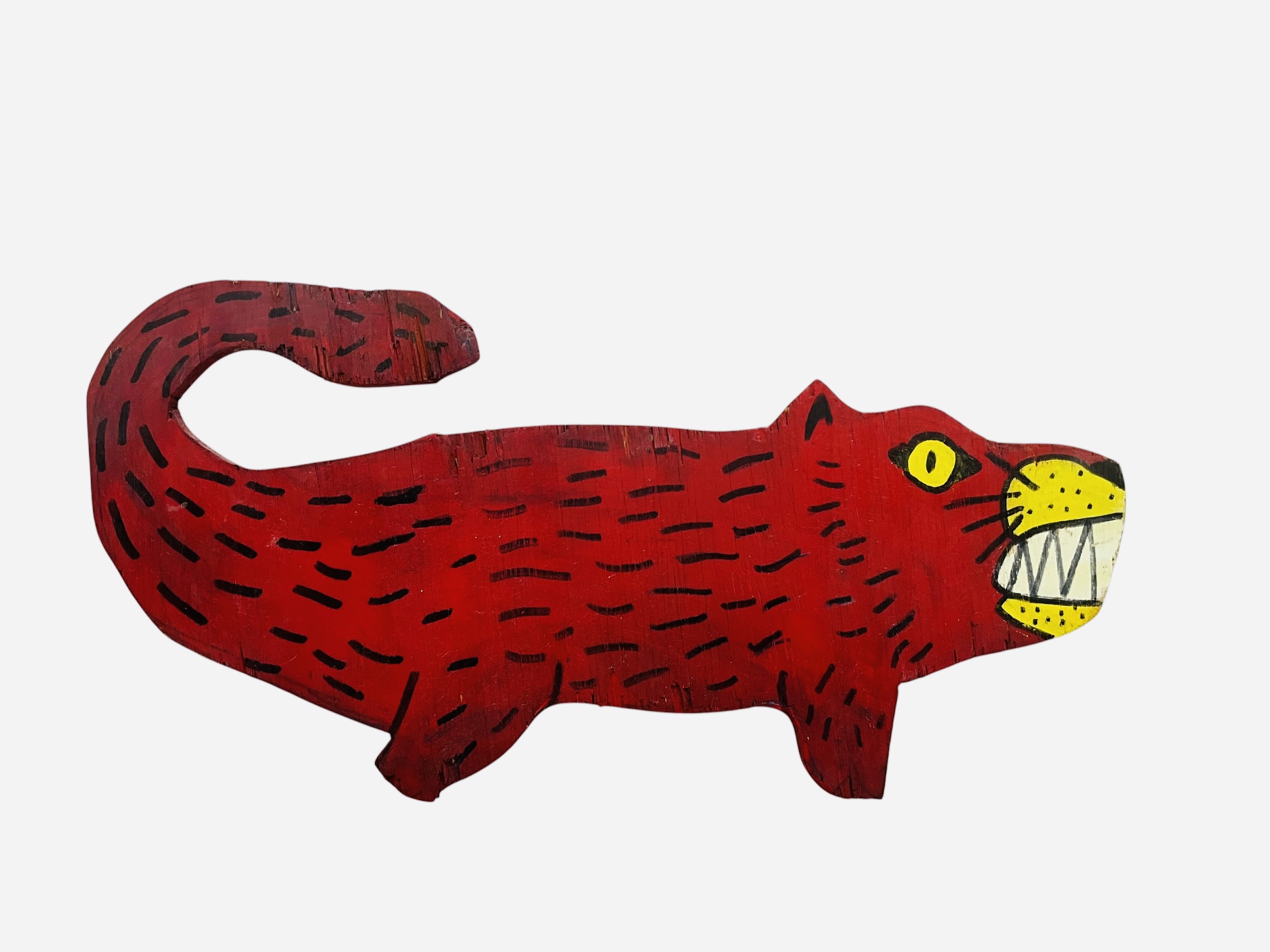 Cayman Kane Folk Art Red Puma