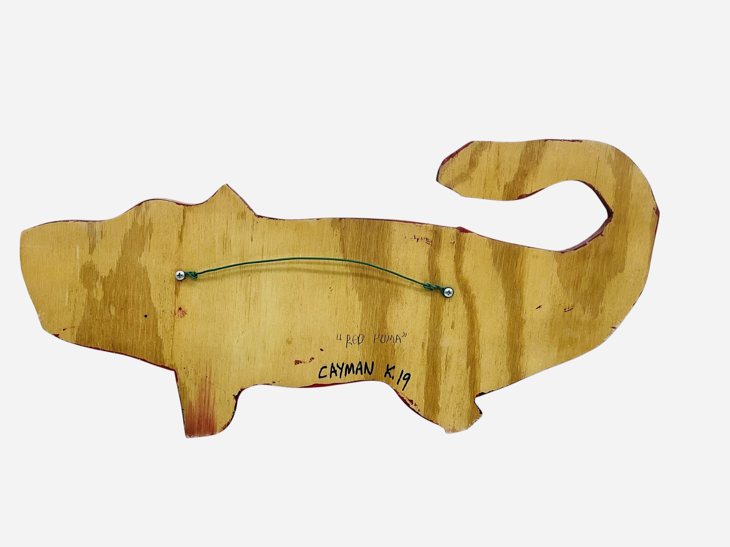 Cayman Kane Folk Art Red Puma