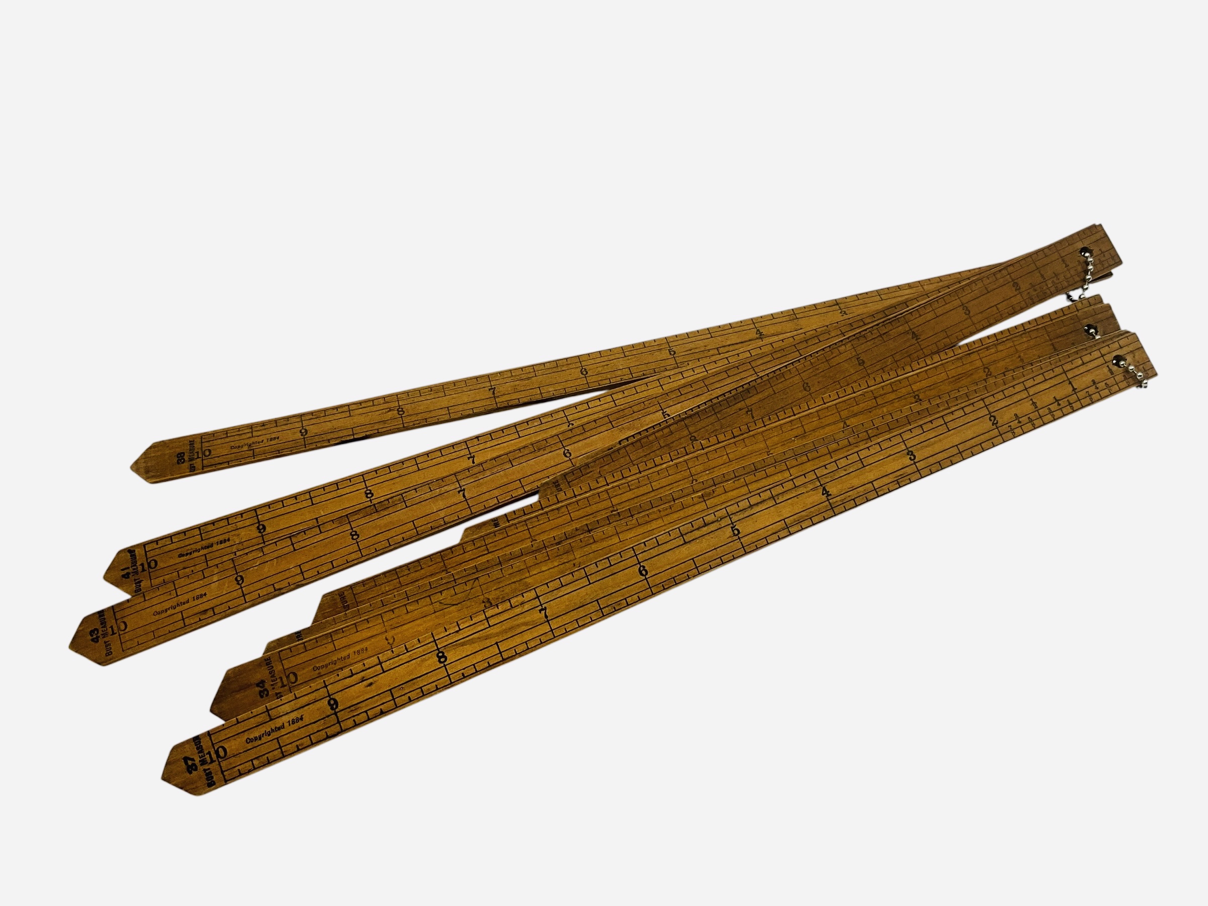 Antique Tailors Bust Measuring Sticks