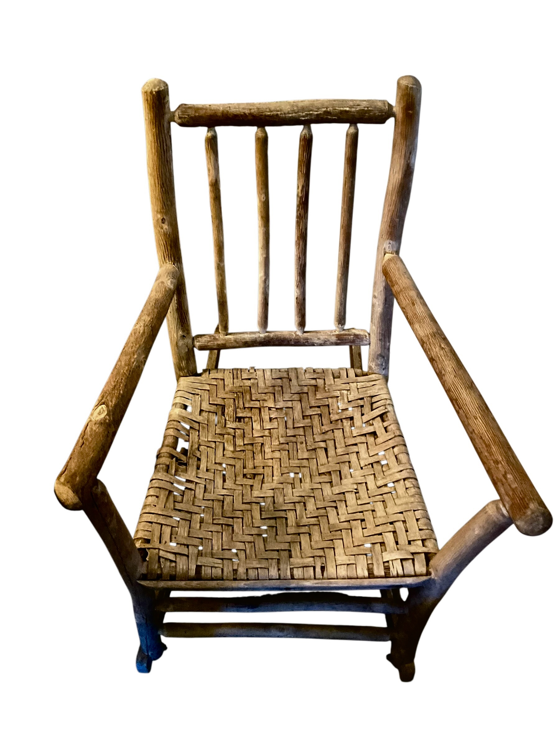 Pair Vintage Old Hickory Chairs / 1 Chair 1 Rocker