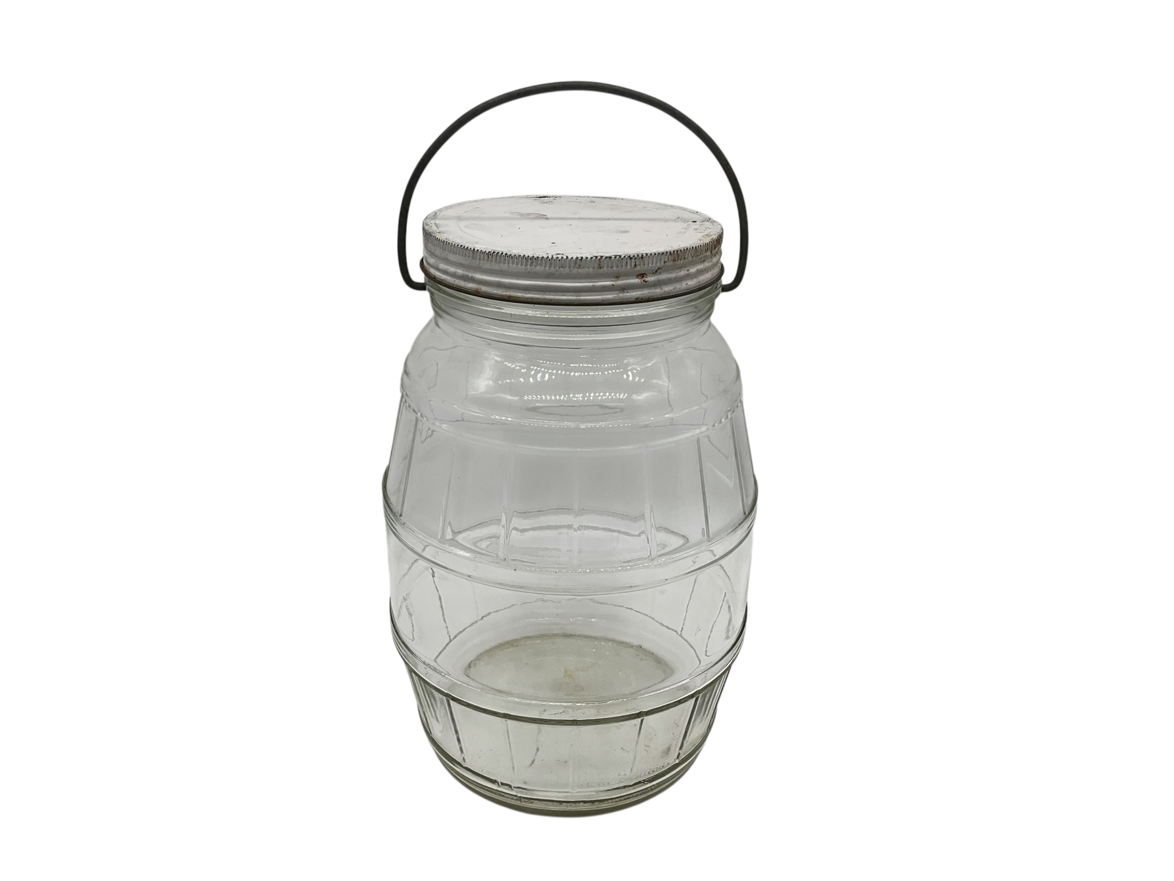 1950's Owens-Illinois Barrel Jar w/ Lid