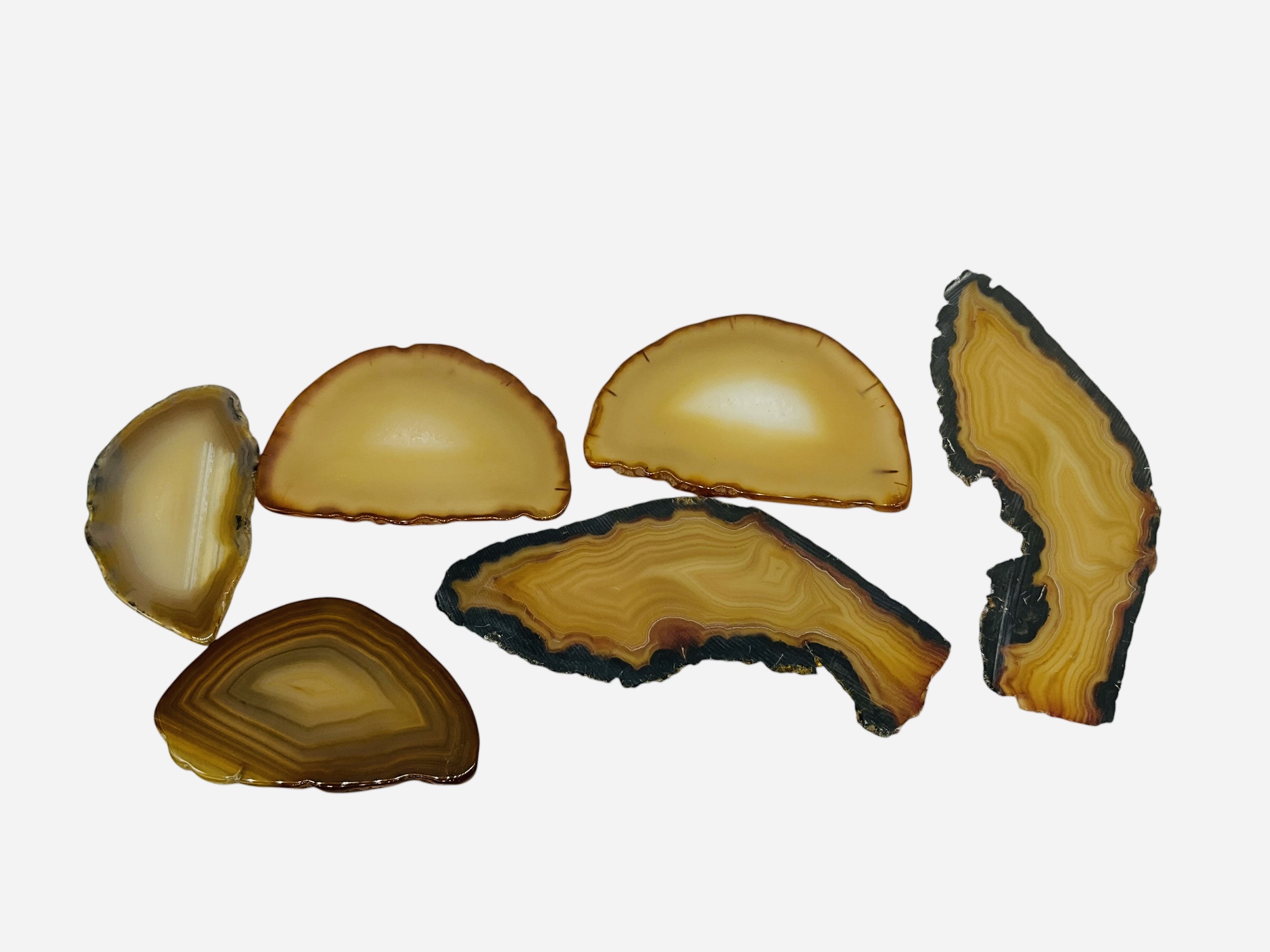 Six Agate Slices
