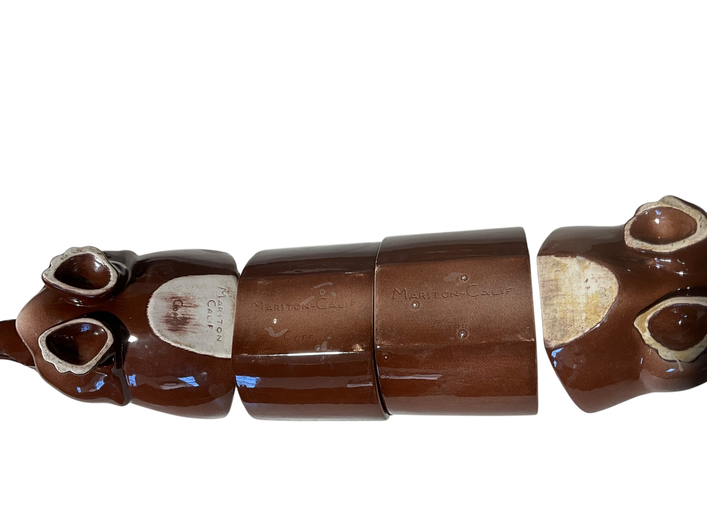 Marston-Calif Dachshund Ceramic Dog Server
