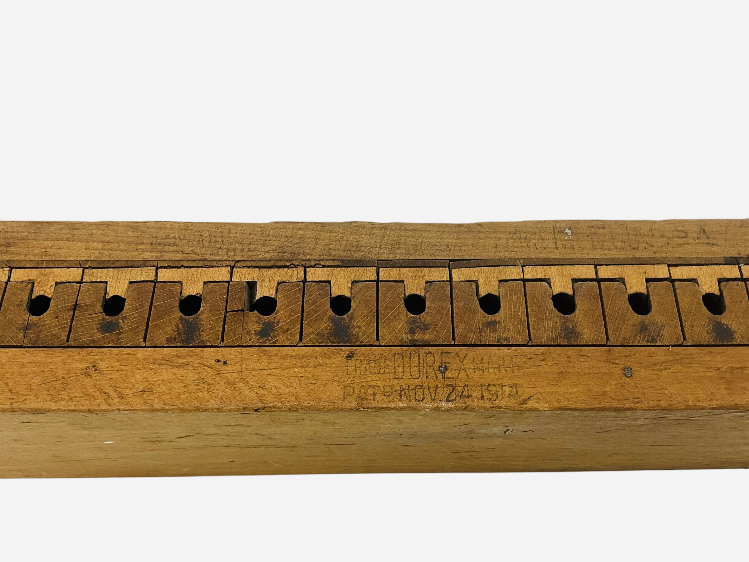 Vintage Durex Wooden Cigar Mold