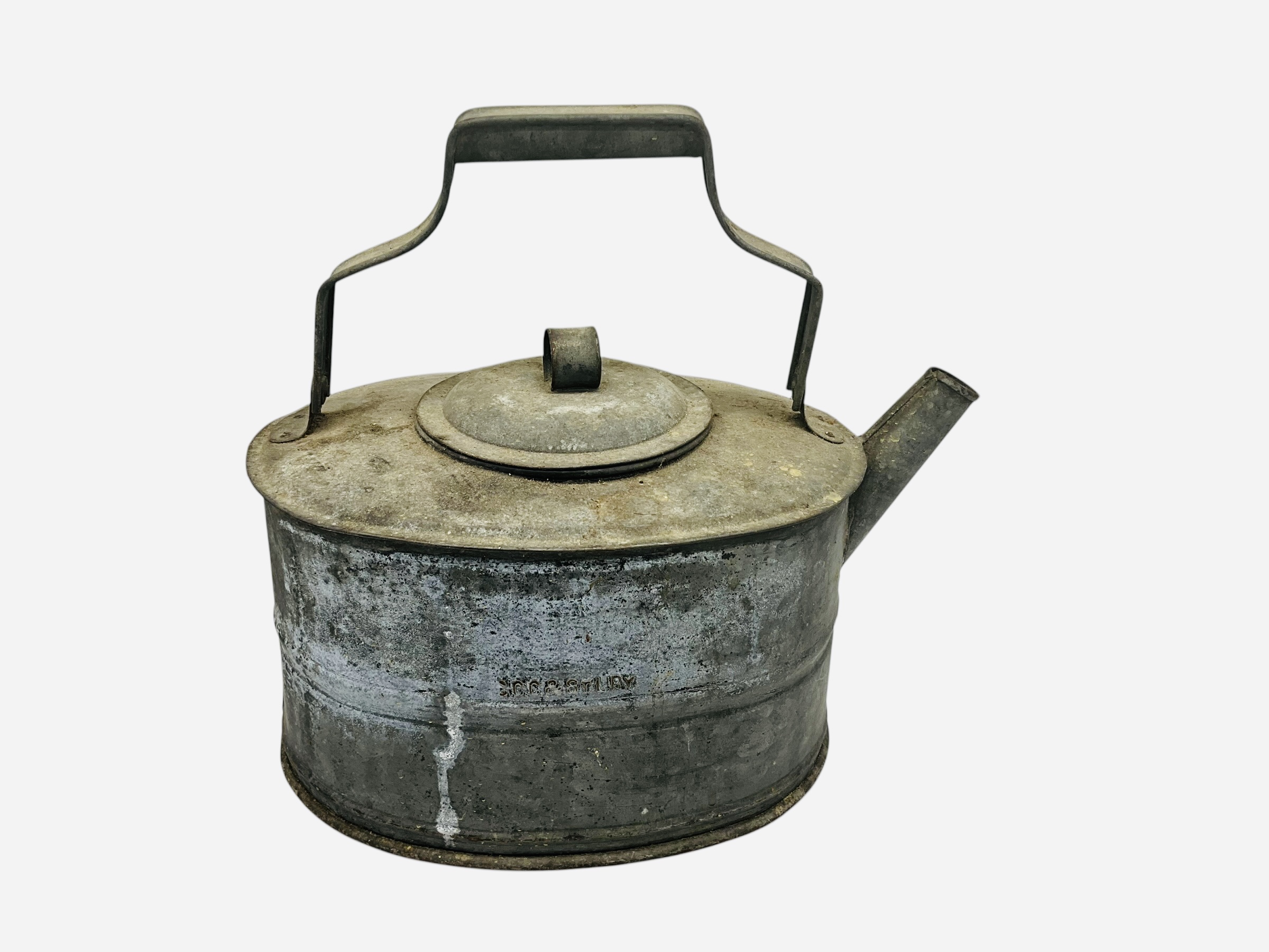 St. Charles County & St. Louis Railway S.C.C. & STL RY Metal Can With Spout