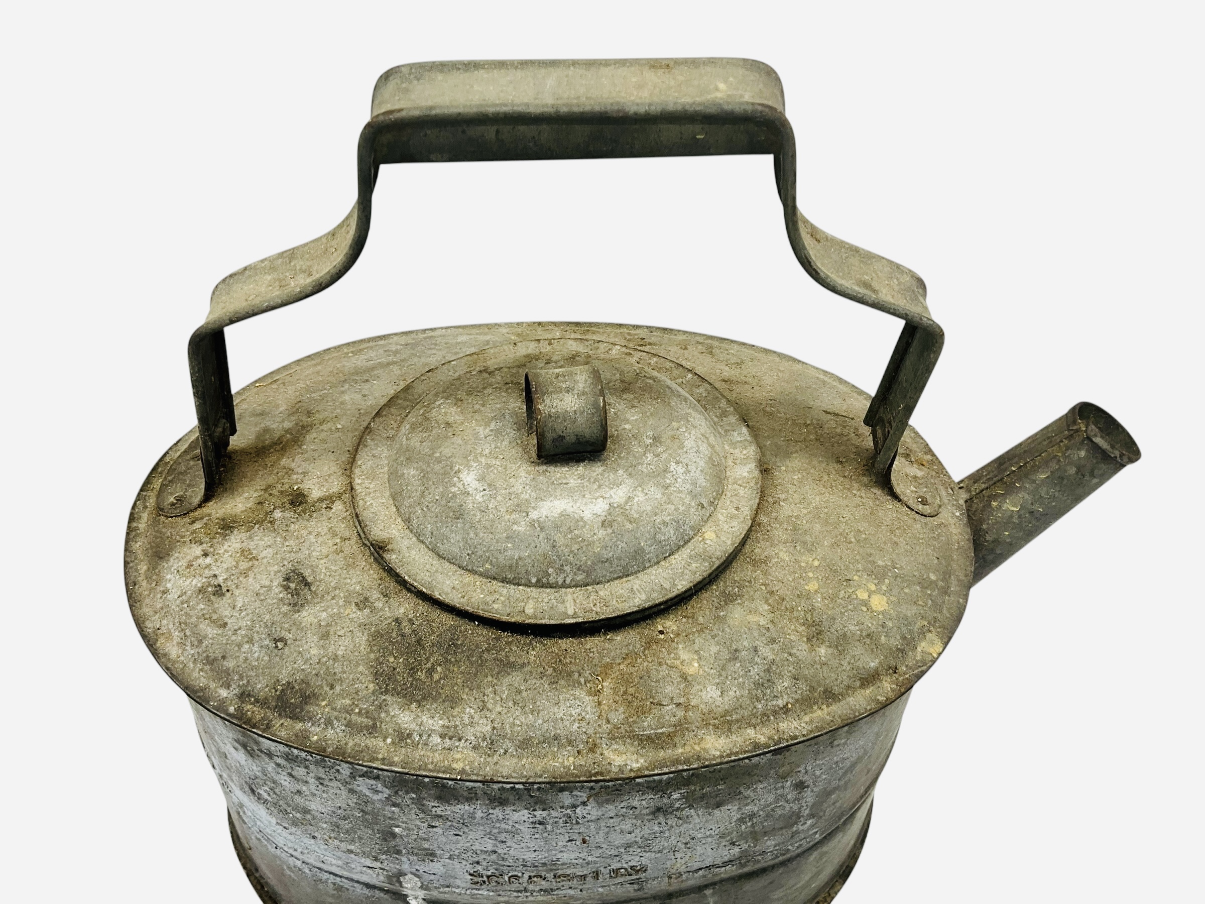 St. Charles County & St. Louis Railway S.C.C. & STL RY Metal Can With Spout
