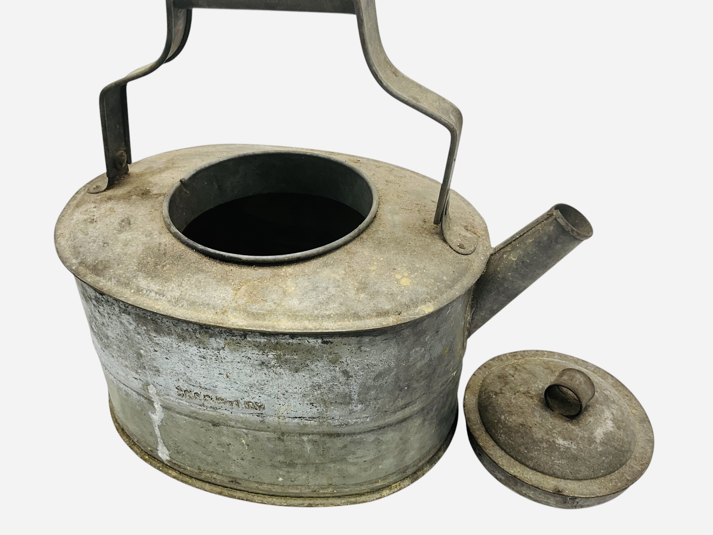 St. Charles County & St. Louis Railway S.C.C. & STL RY Metal Can With Spout