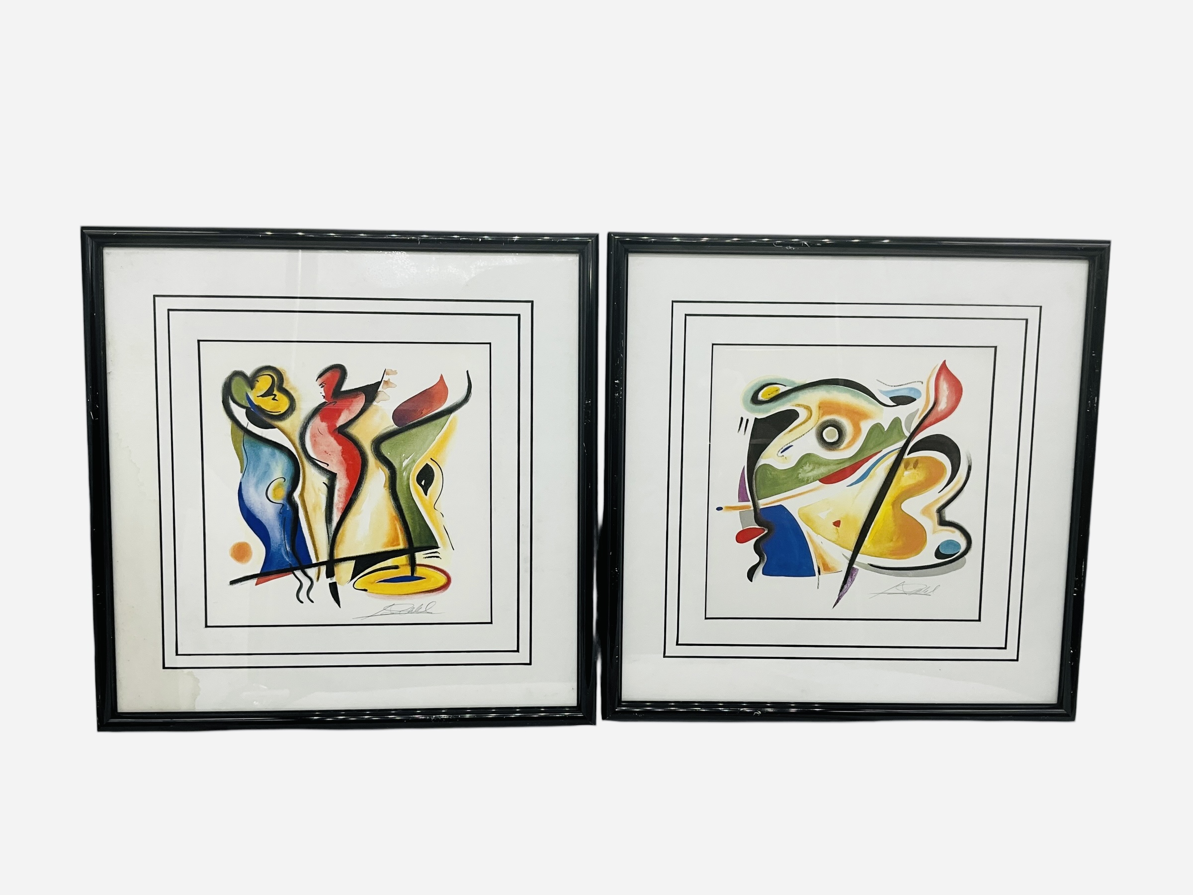 Pair Of Framed Prints By Artist Alfred Gockel
