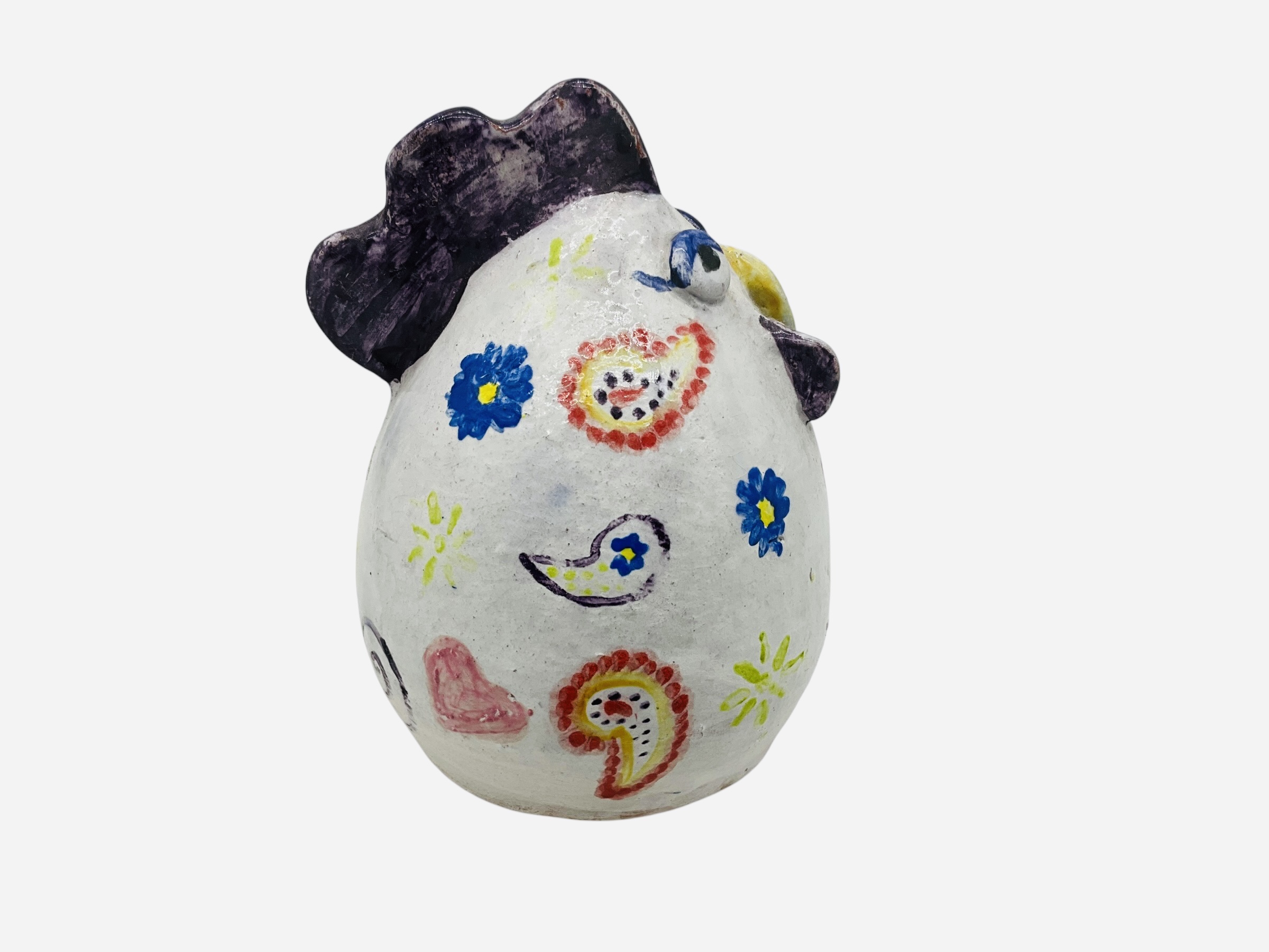 Mary Meaders Folk Art Egg Rooster